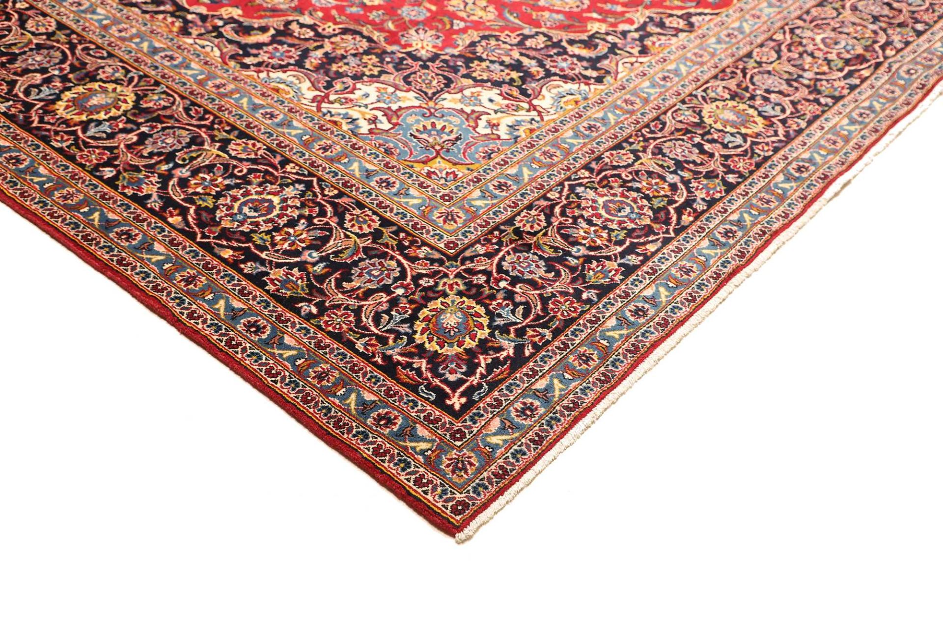 Handgeknüpfter Kashan Perserteppich 296 × 397 cm