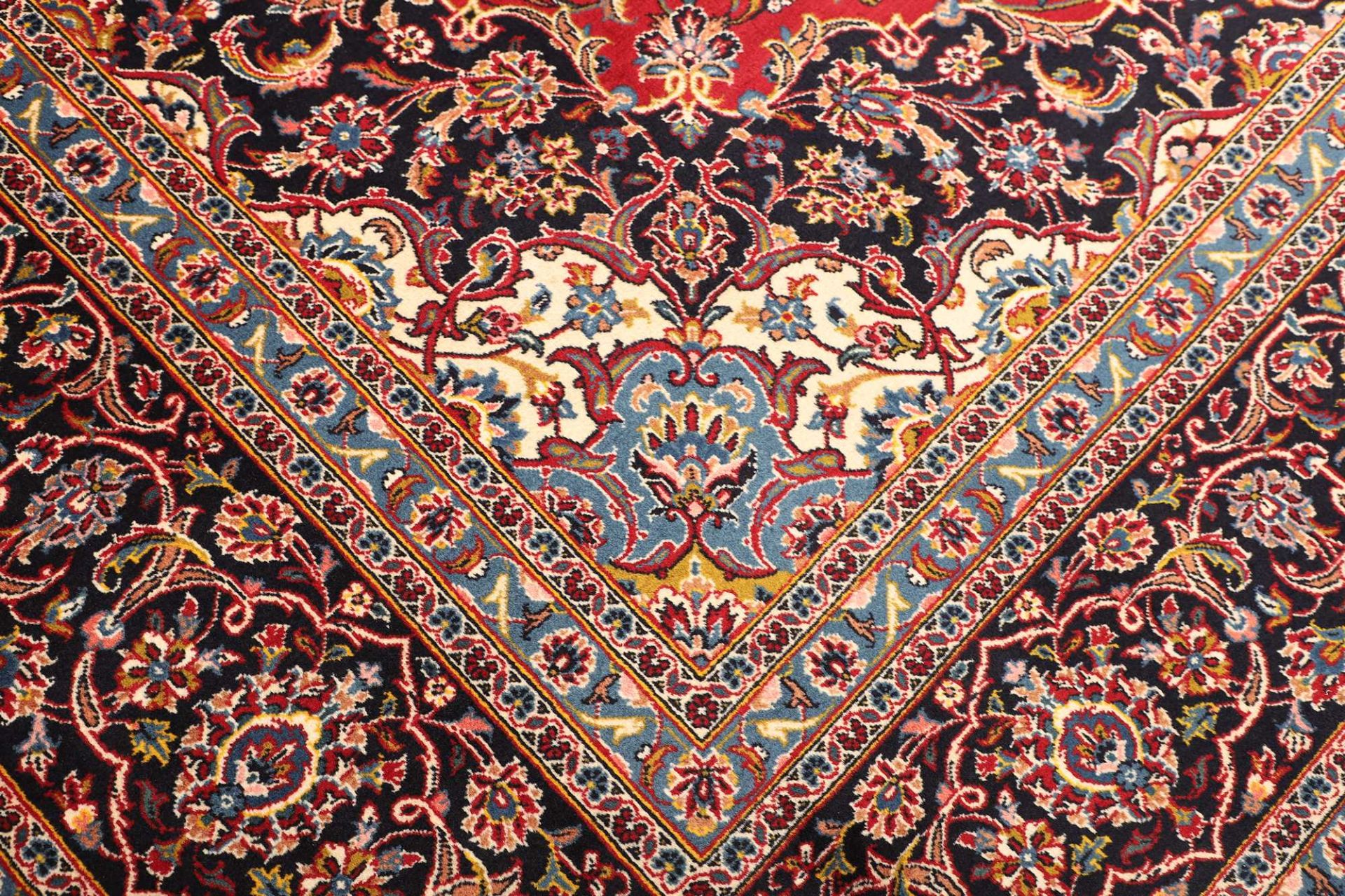Handgeknüpfter Kashan Perserteppich 296 × 397 cm