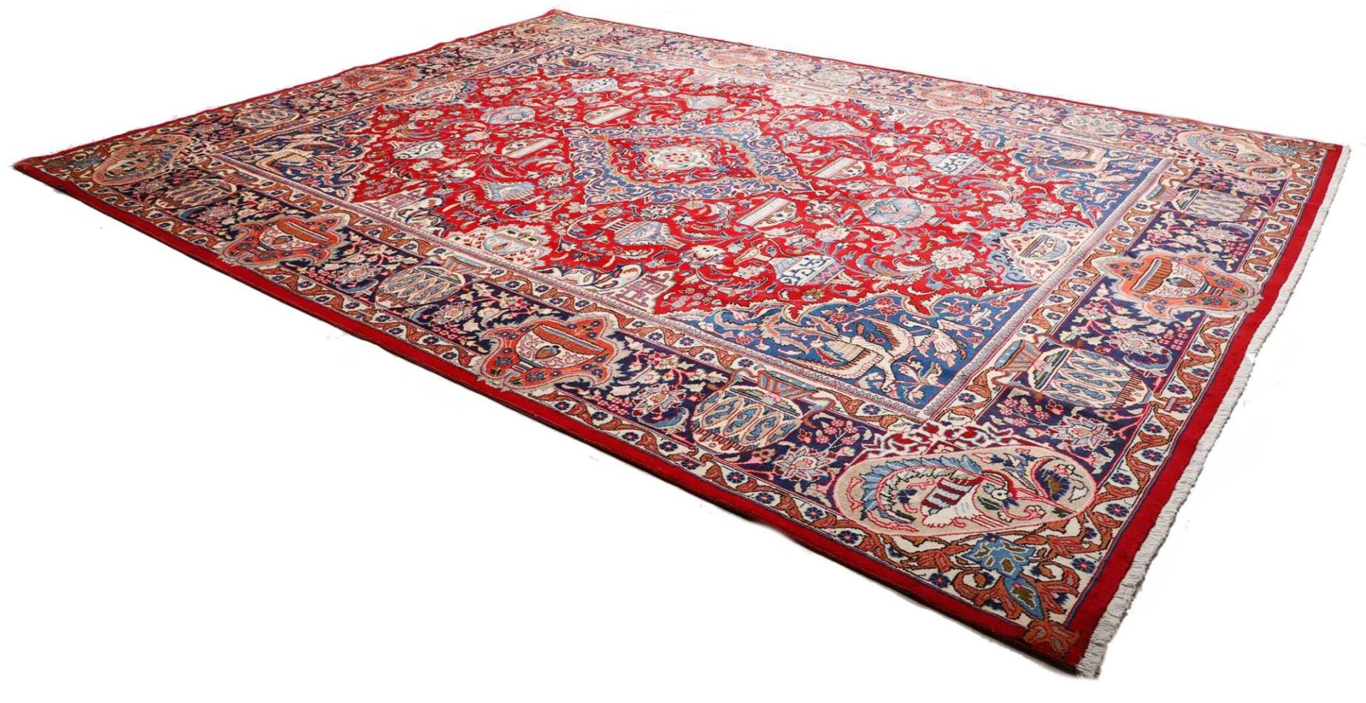 Kashmar Perserteppich 294 × 391 cm aus Wolle, handgeknüpft