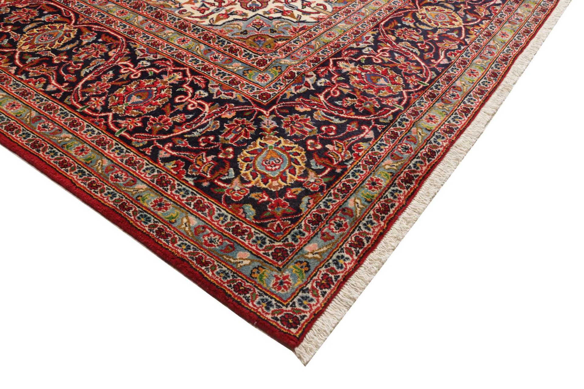 Handgeknüpfter Kashan Perserteppich 291 × 396 cm