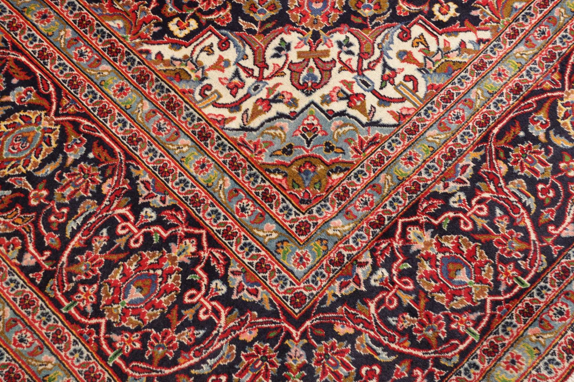 Handgeknüpfter Kashan Perserteppich 291 × 396 cm