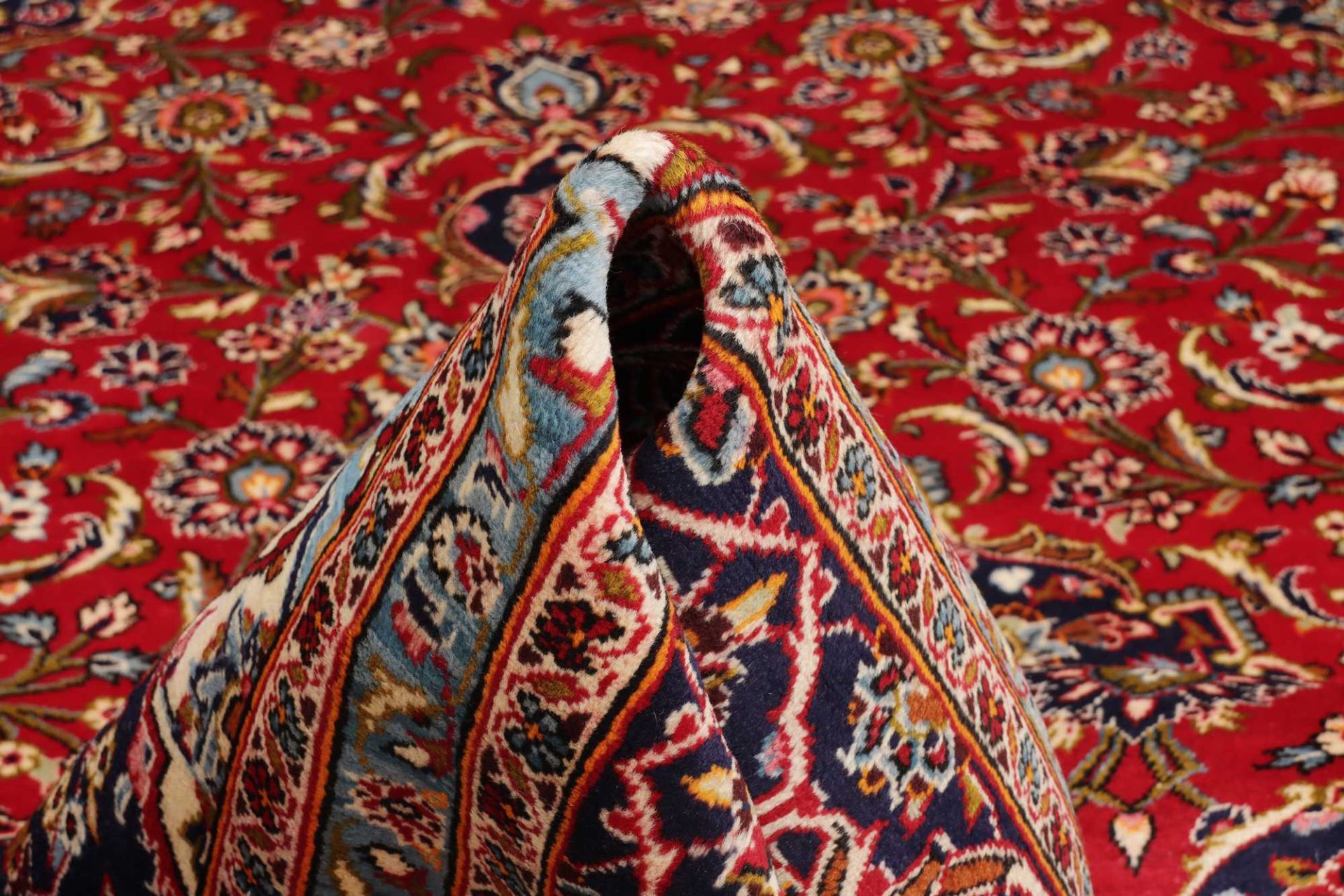 Handgeknüpfter Kashan Perserteppich 291 × 396 cm