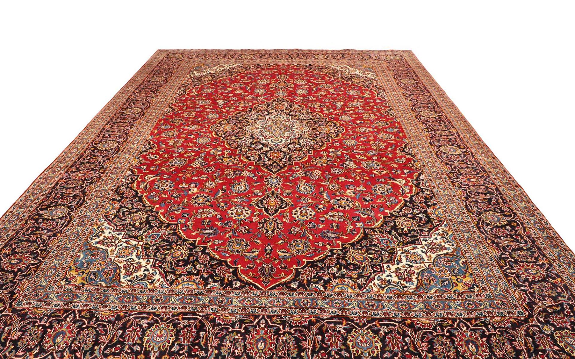 Kashan Perserteppich aus Iran, 304 × 413 cm
