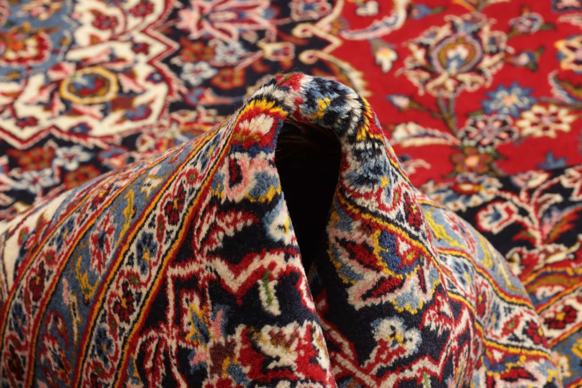 Kashan Perserteppich 301 × 403 cm aus Wolle, handgeknüpft