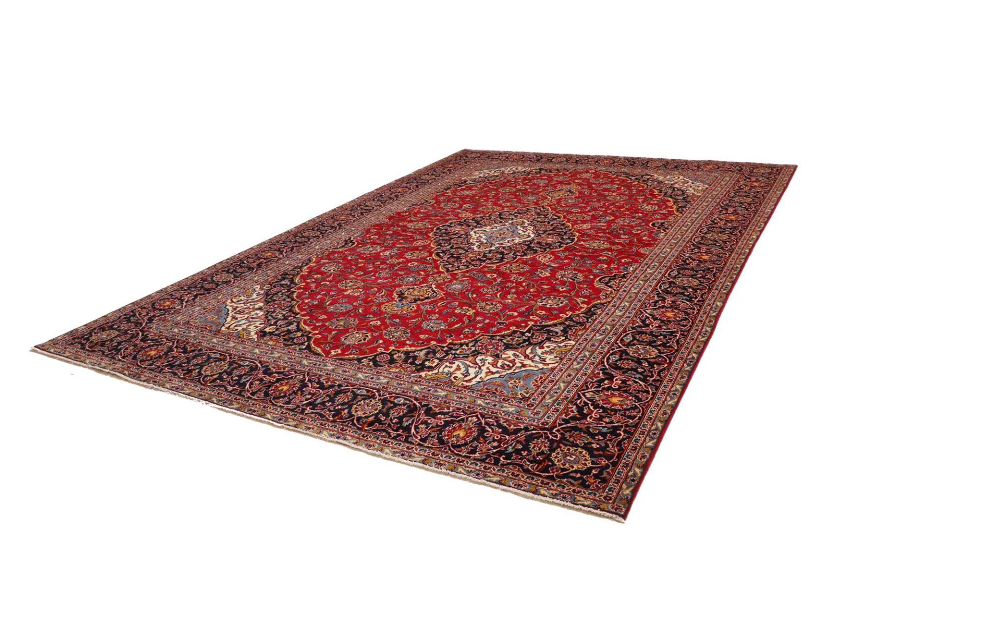Handgeknüpfter Kashan Perserteppich 281 × 402 cm
