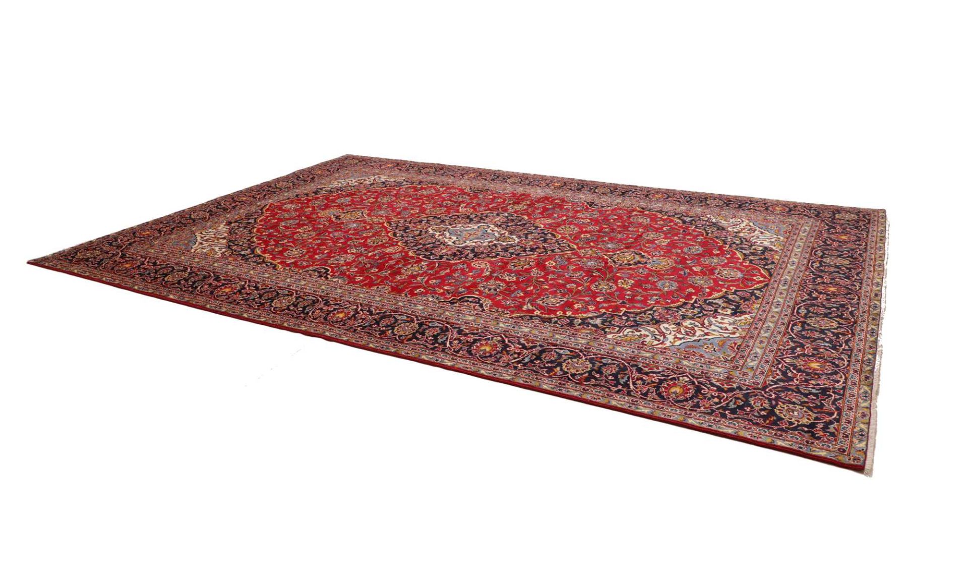 Handgeknüpfter Kashan Perserteppich 281 × 402 cm