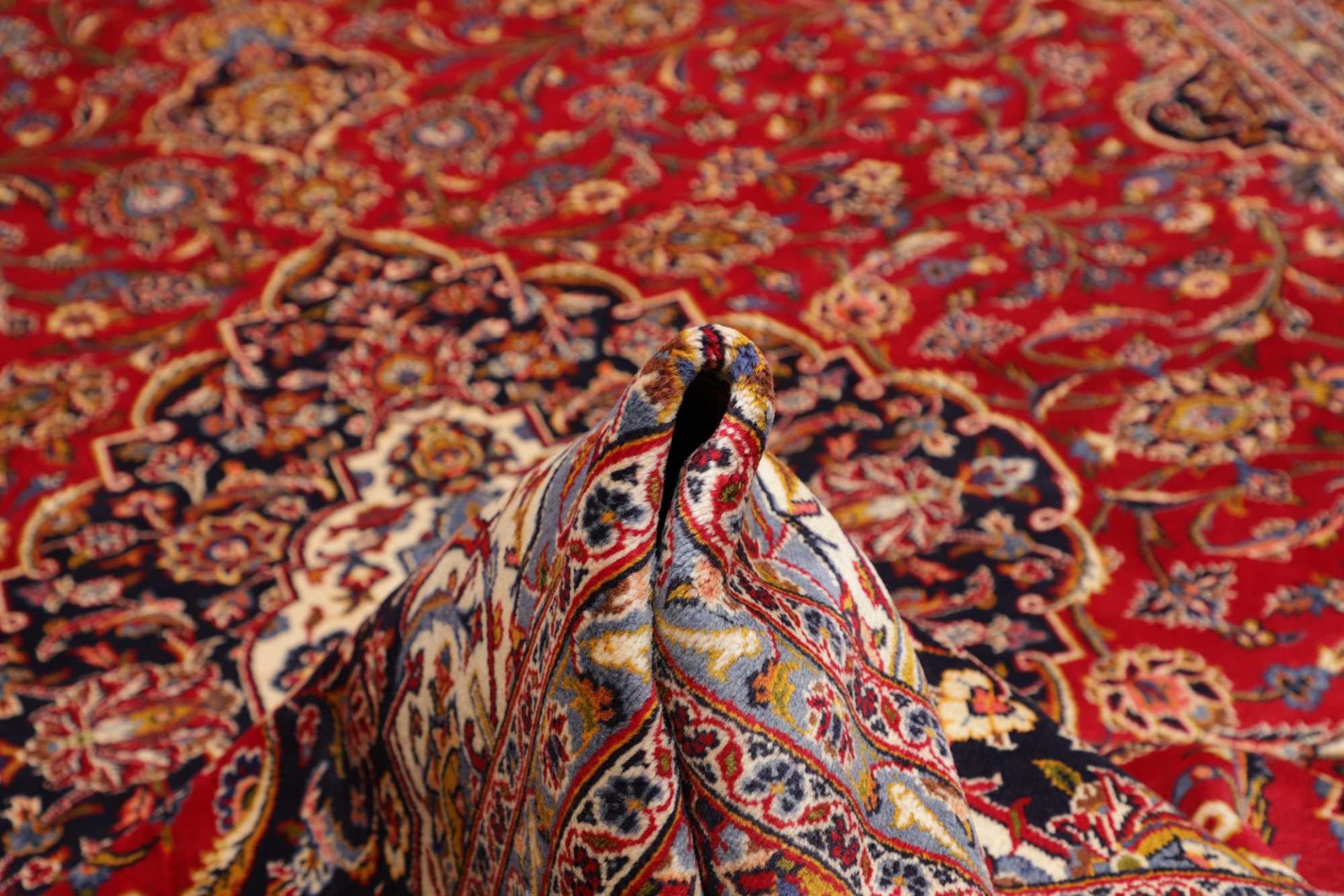 Handgeknüpfter Kashan Perserteppich 281 × 402 cm
