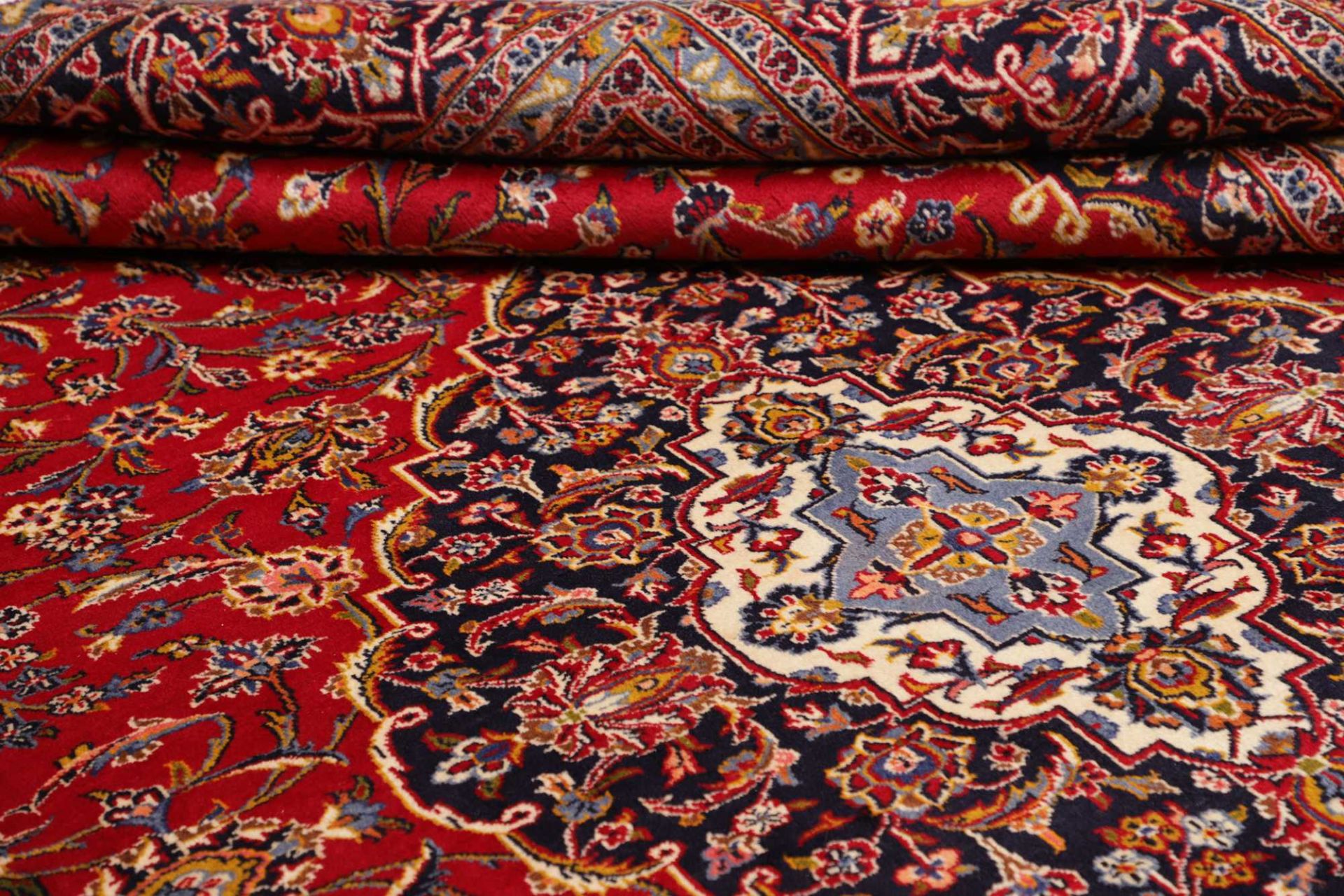 Handgeknüpfter Kashan Perserteppich 281 × 402 cm