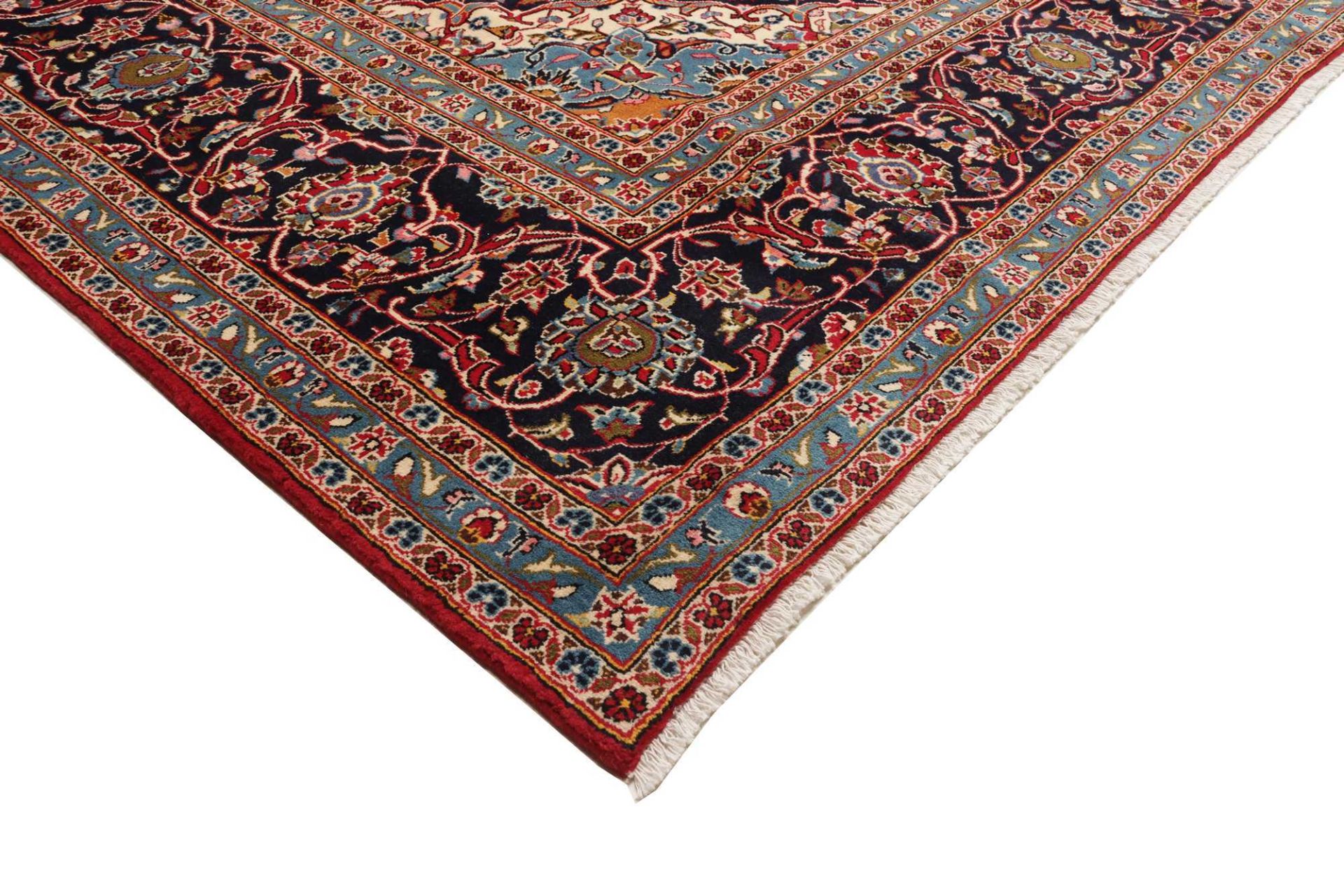 Handgeknüpfter Kashan Perserteppich 298 × 392 cm
