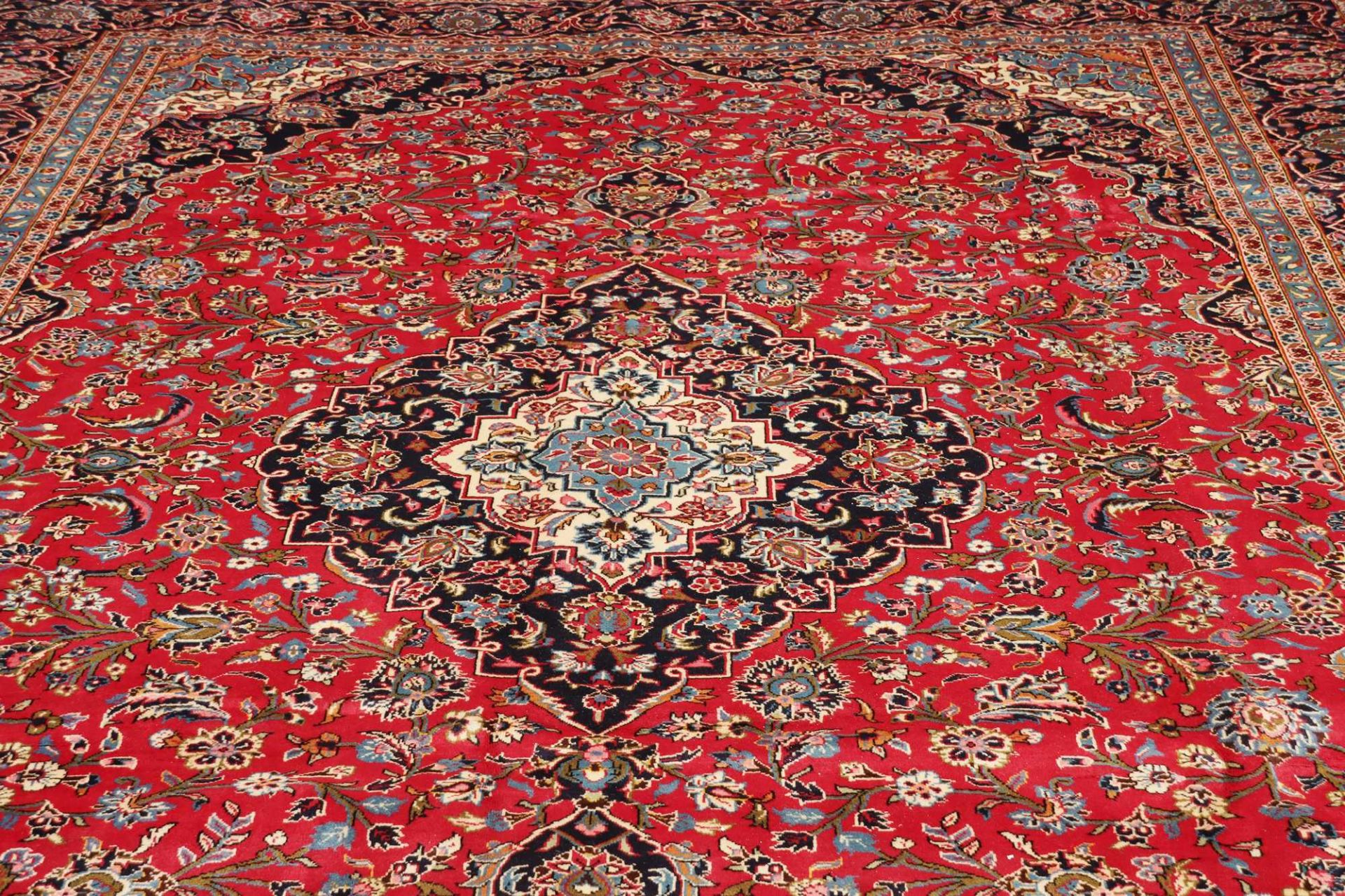 Handgeknüpfter Kashan Perserteppich 298 × 392 cm