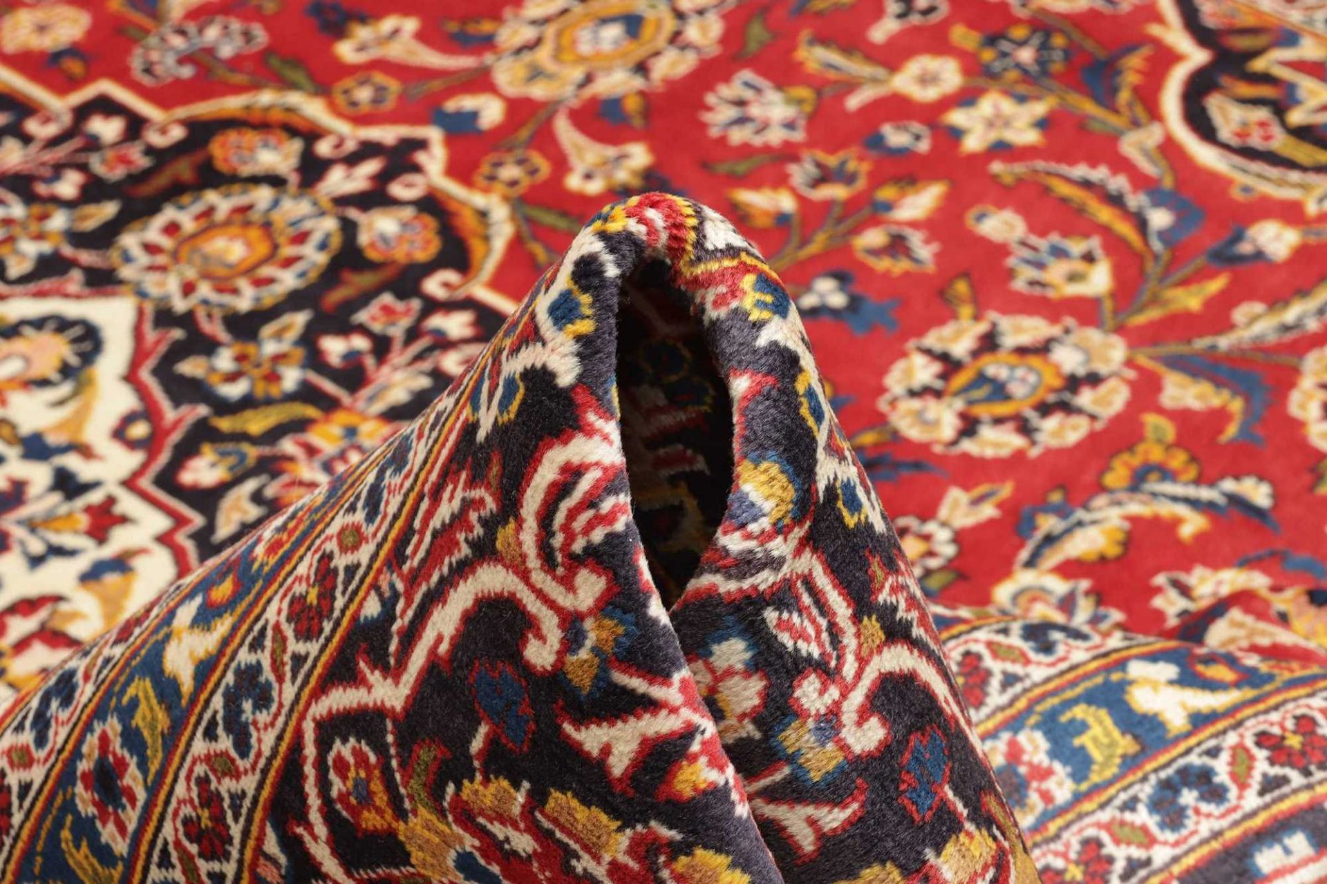 Kashan Perserteppich 293 × 401 cm aus Wolle, handgeknüpft