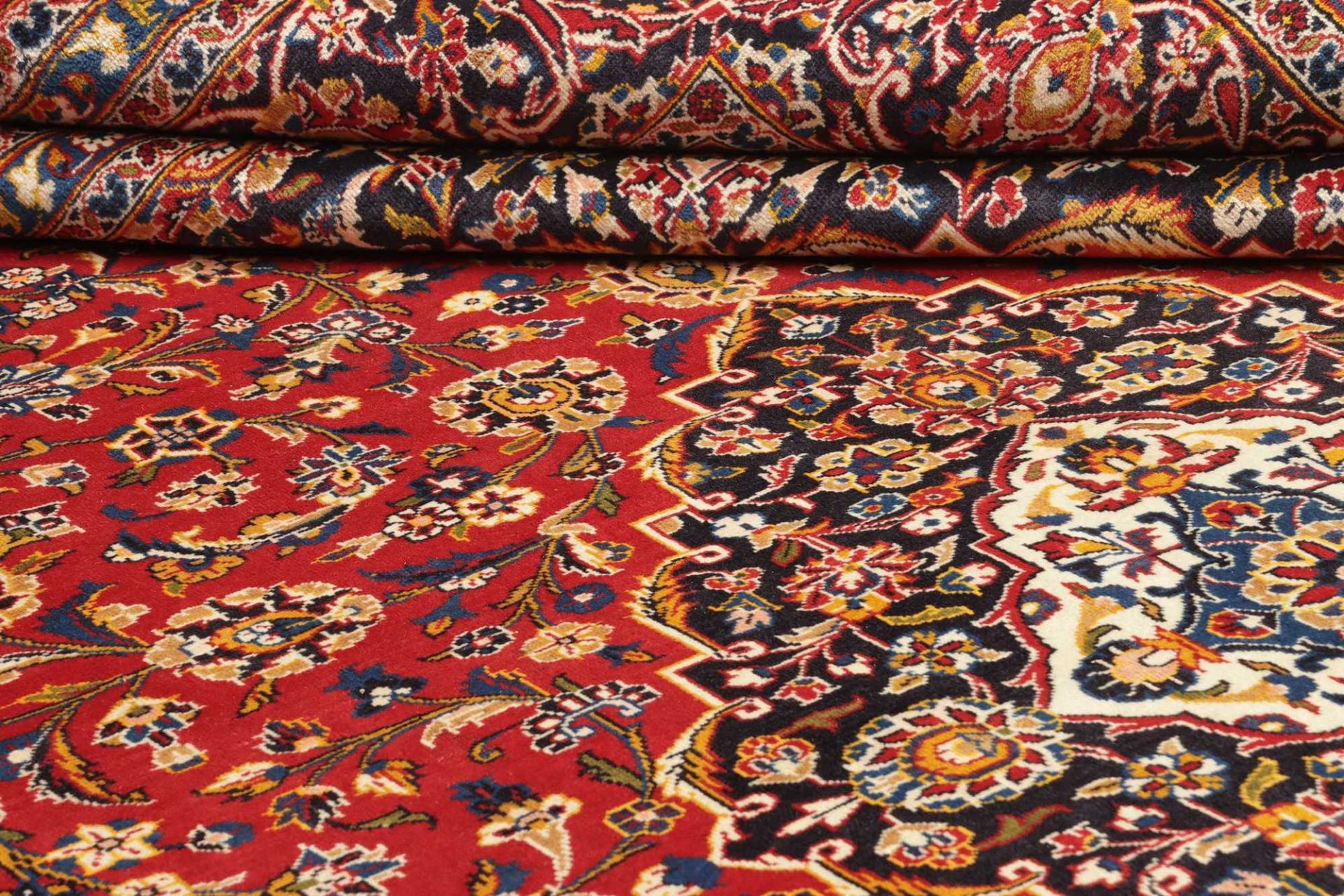 Kashan Perserteppich 293 × 401 cm aus Wolle, handgeknüpft