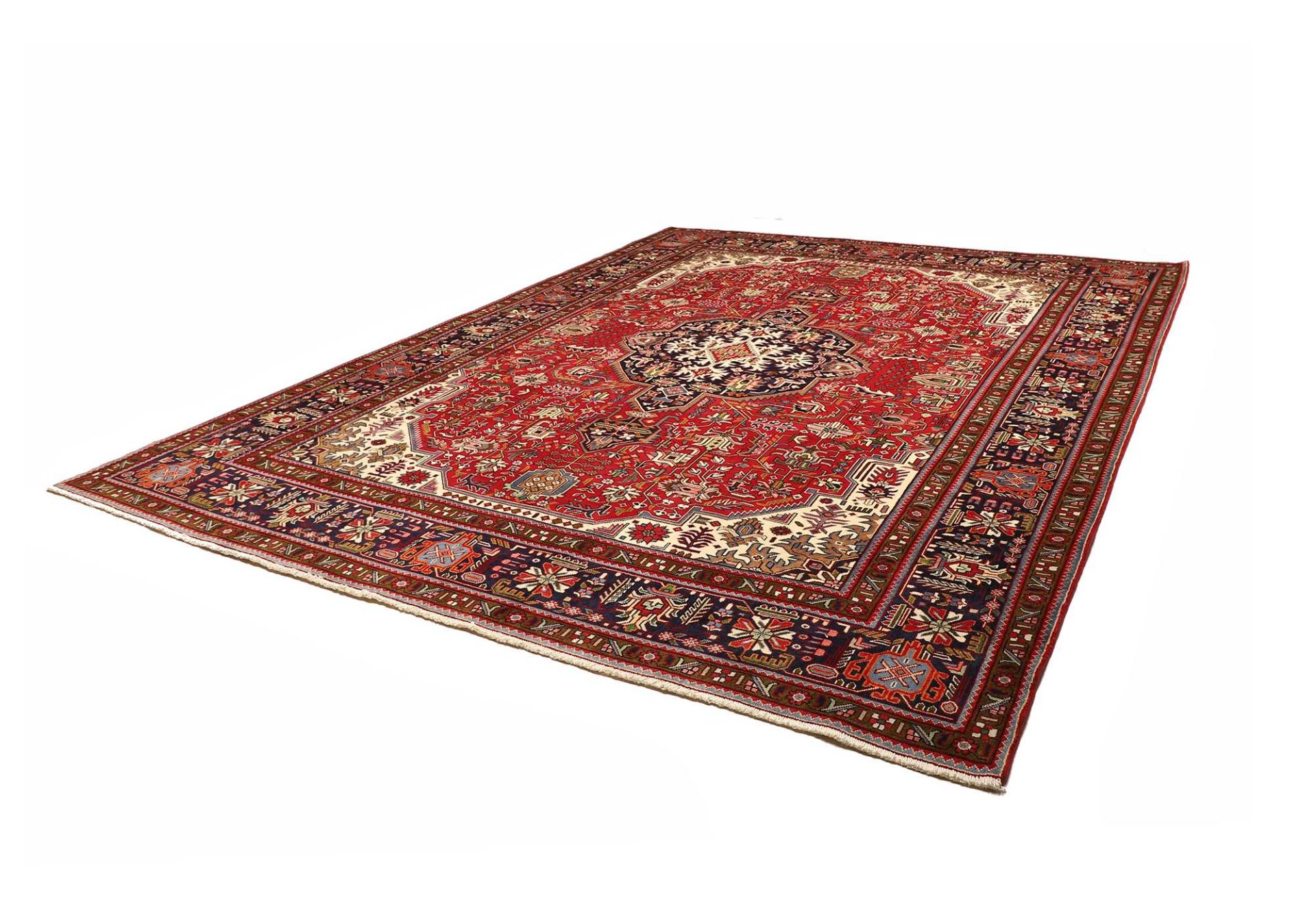 Handgeknüpfter Täbriz Perserteppich 305 × 398 cm