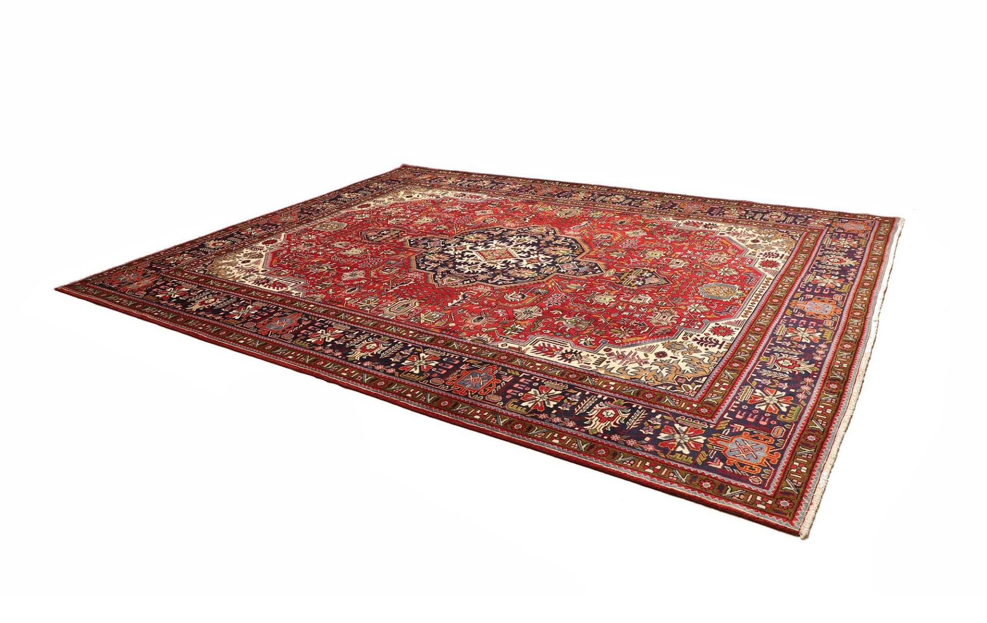 Handgeknüpfter Täbriz Perserteppich 305 × 398 cm