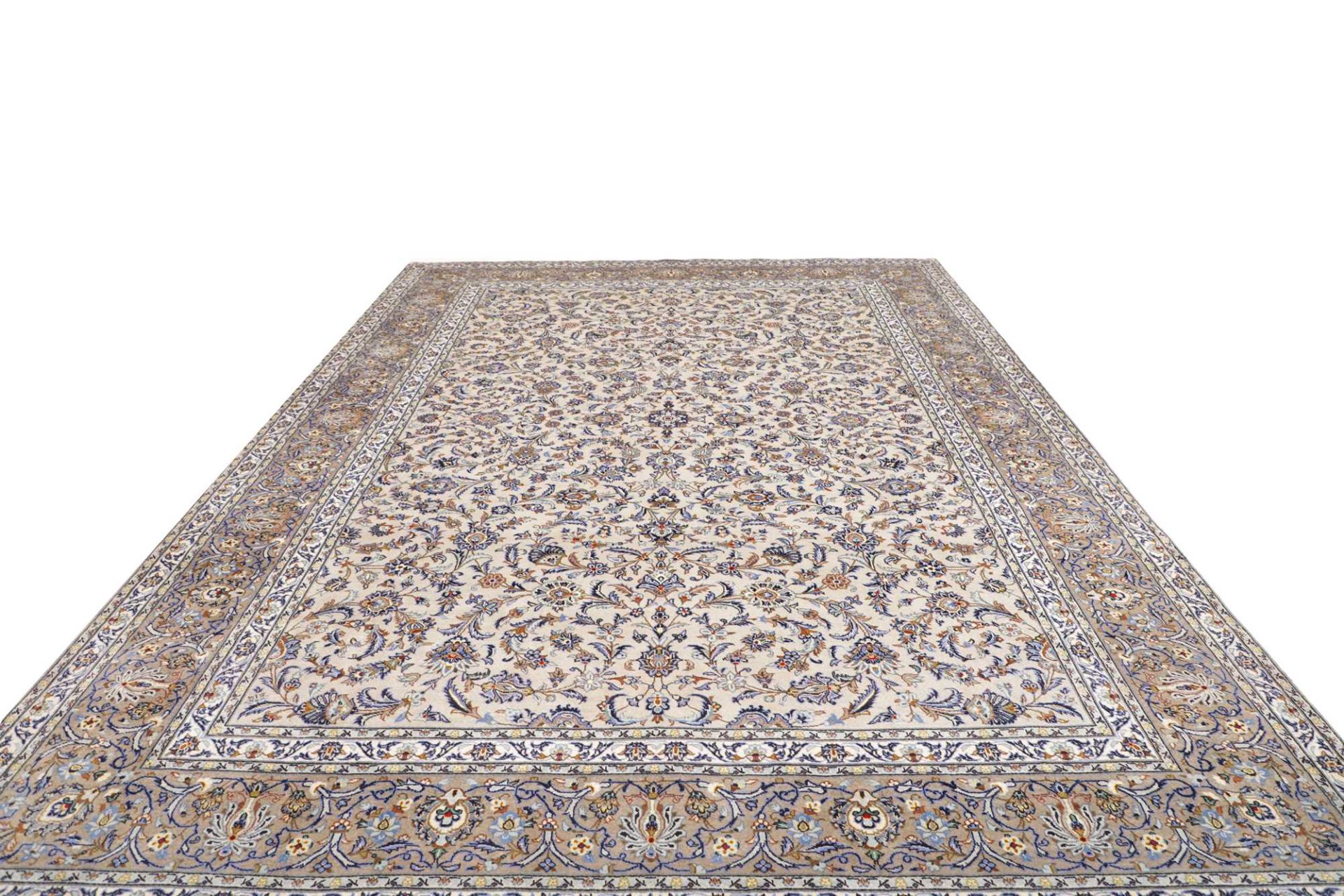 Handgeknüpfter Kashan Perserteppich, 295 × 397 cm, Wolle