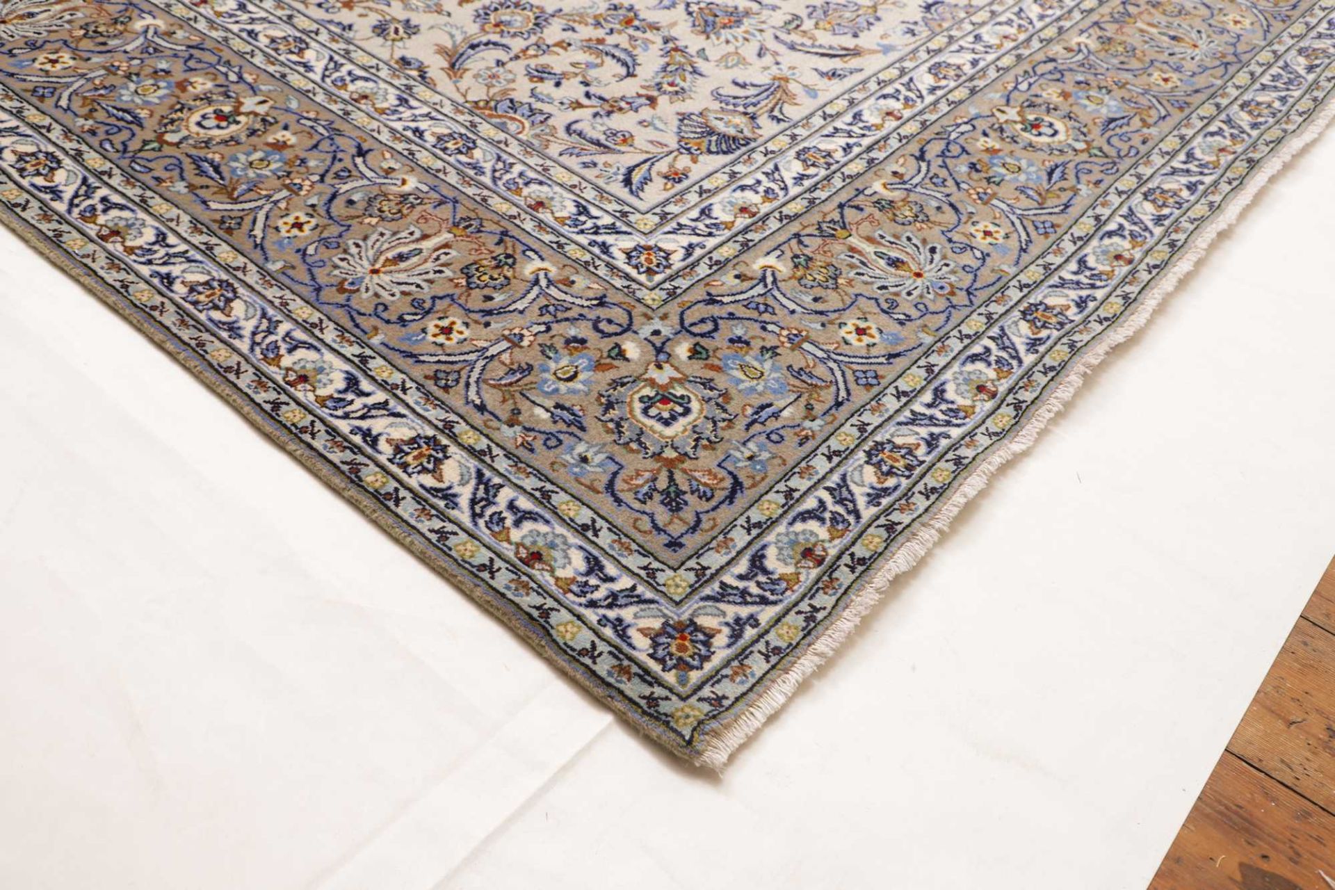 Handgeknüpfter Kashan Perserteppich, 295 × 397 cm, Wolle
