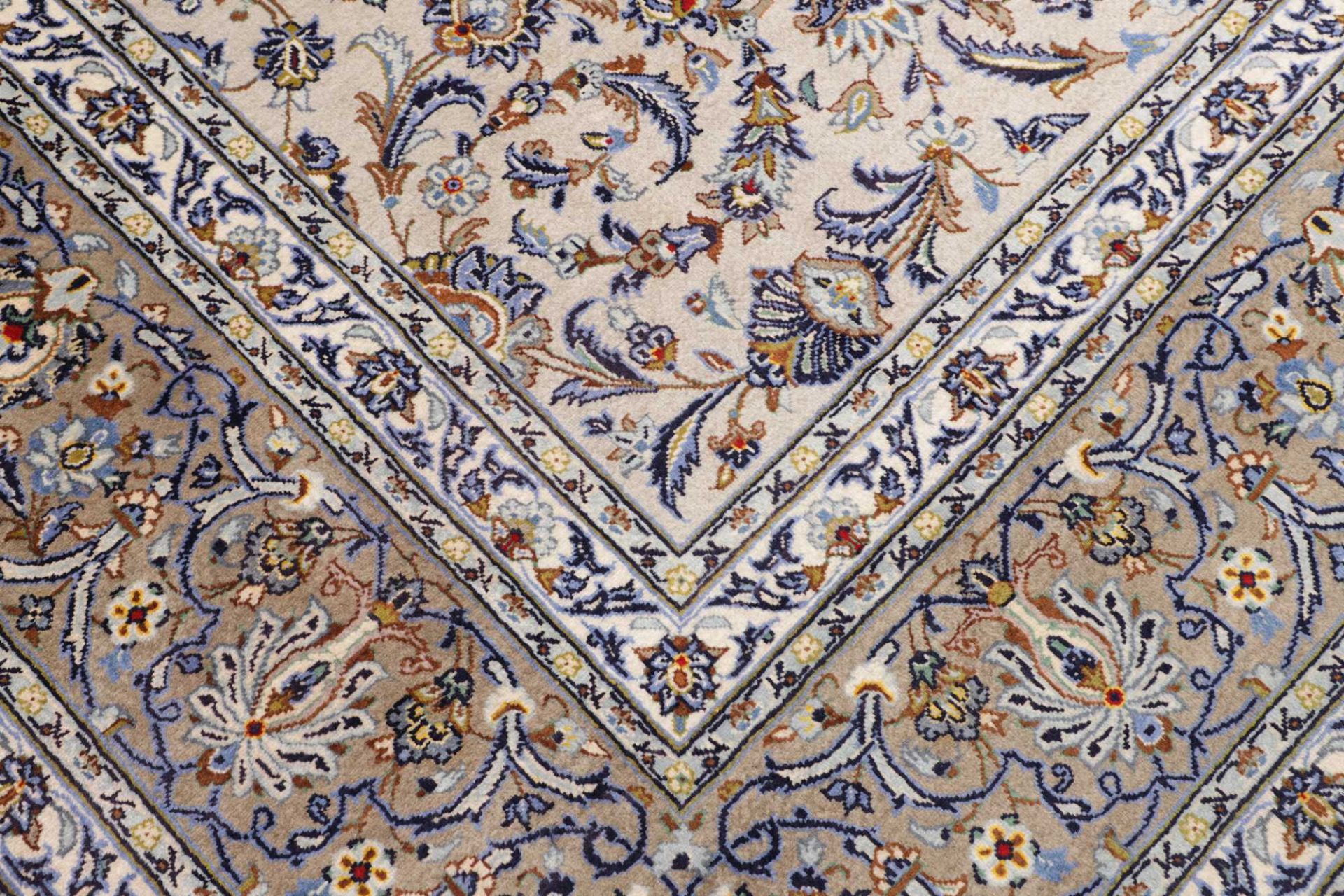 Handgeknüpfter Kashan Perserteppich, 295 × 397 cm, Wolle