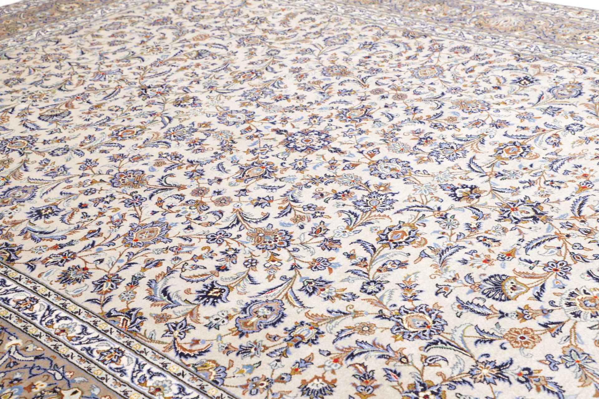 Handgeknüpfter Kashan Perserteppich, 295 × 397 cm, Wolle