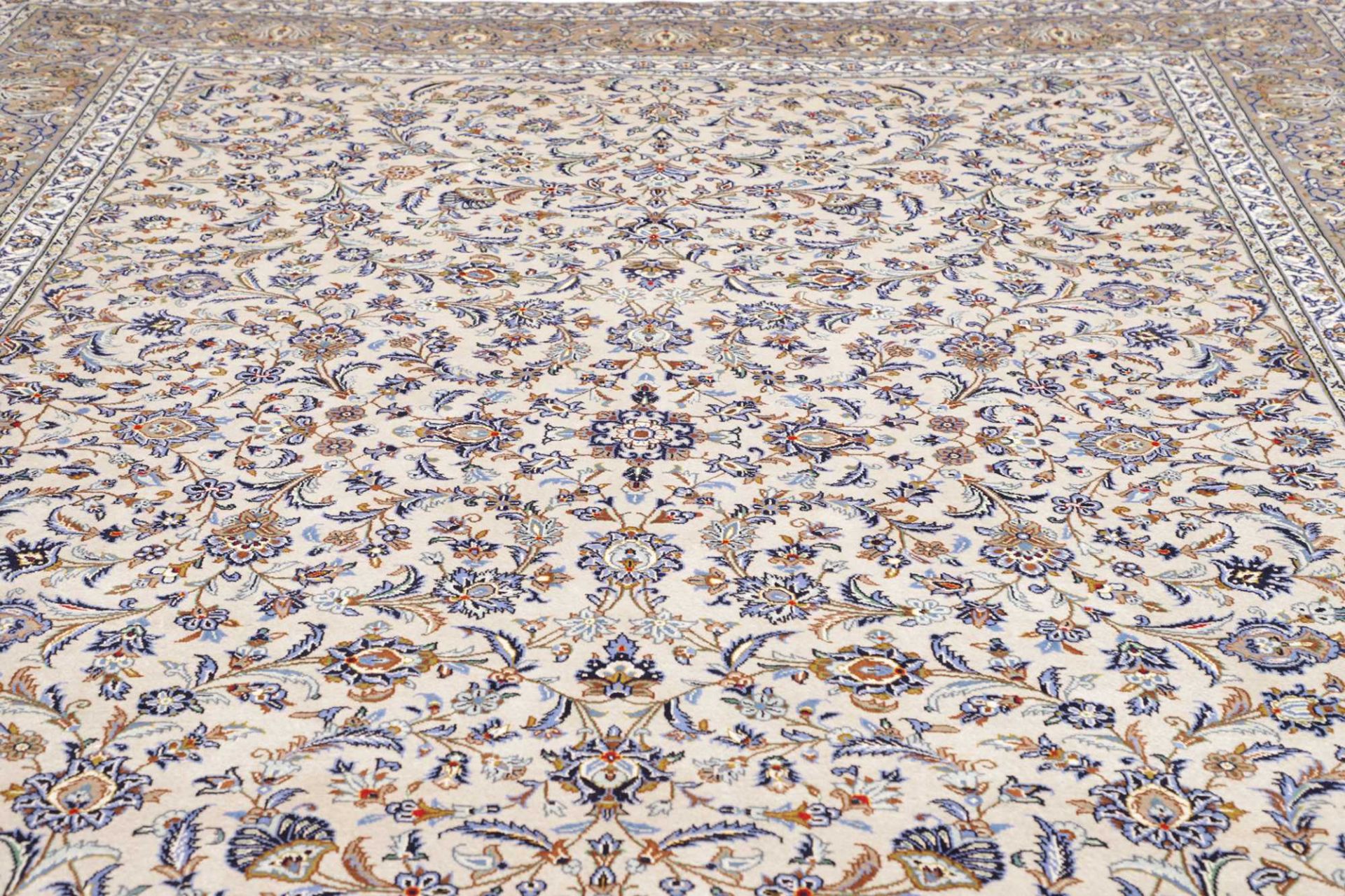 Handgeknüpfter Kashan Perserteppich, 295 × 397 cm, Wolle