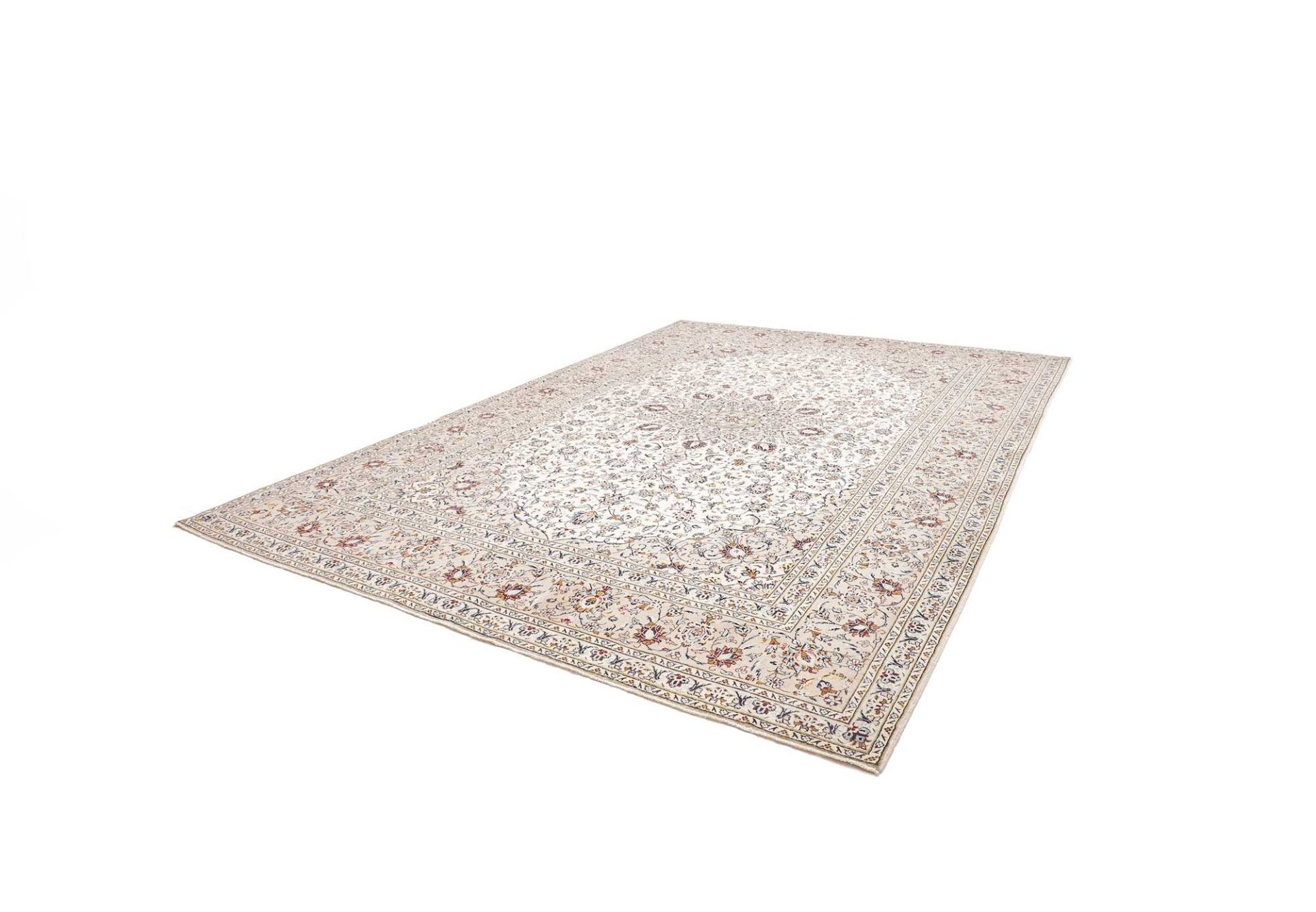 Kashan Perserteppich 291 × 402 cm aus Wolle, handgeknüpft