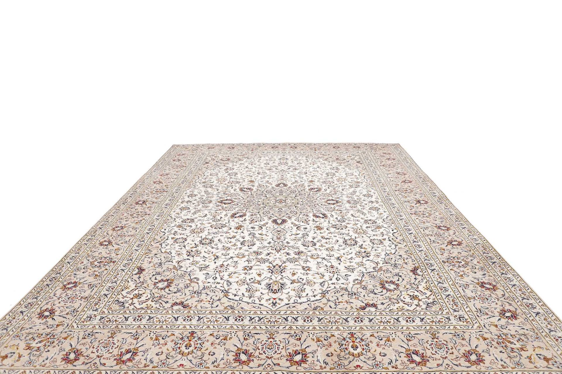 Kashan Perserteppich 291 × 402 cm aus Wolle, handgeknüpft