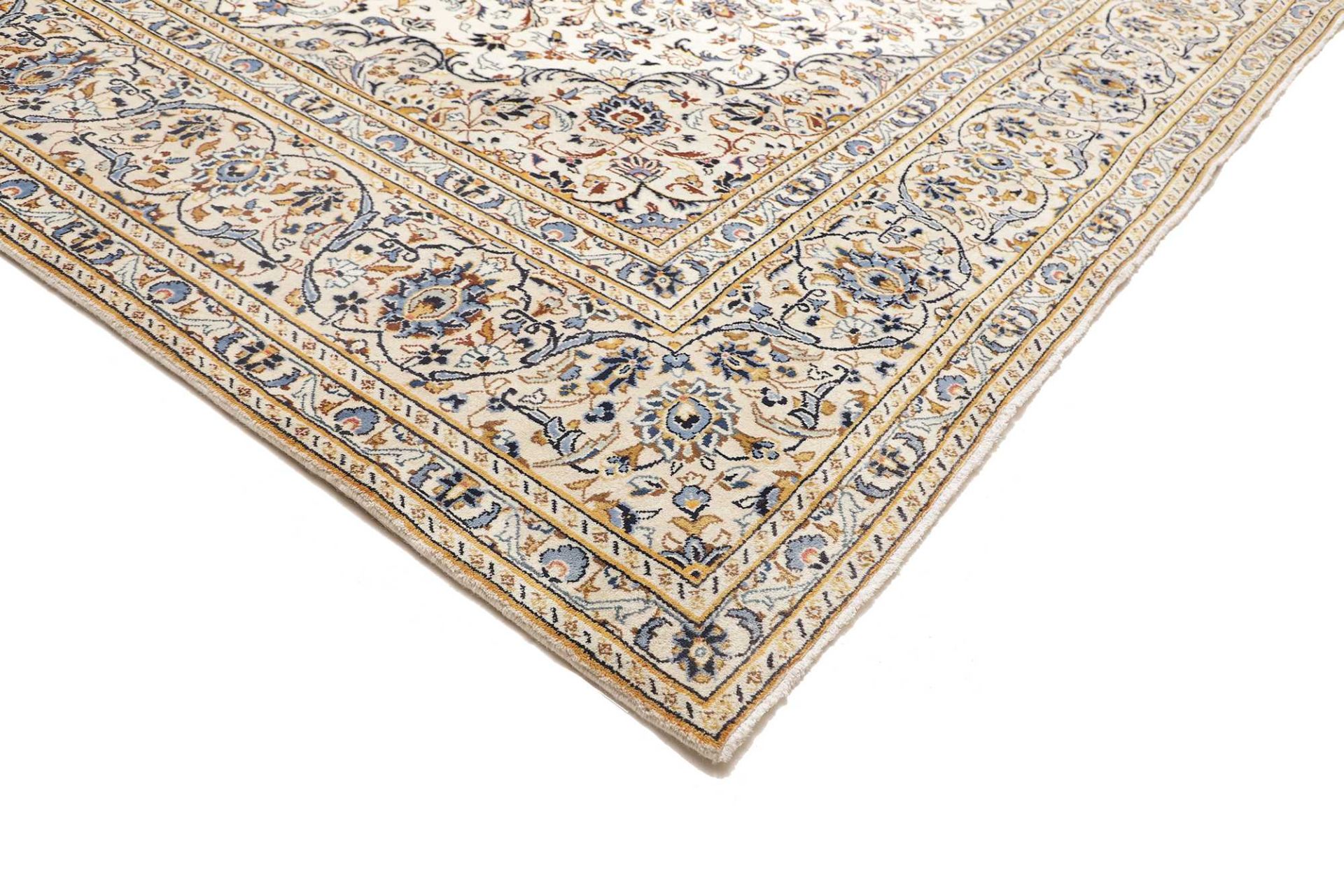 Handgeknüpfter Kashan Perserteppich, 305 × 403 cm, Wolle