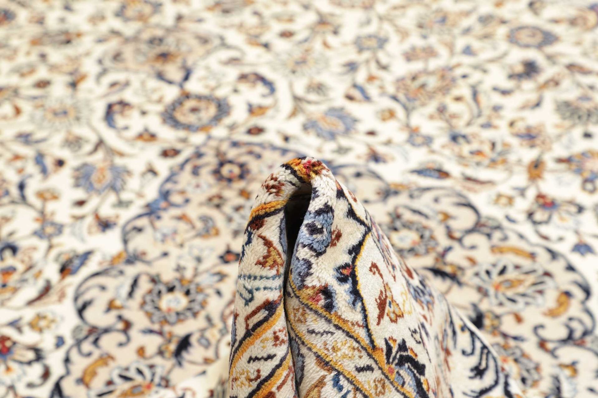 Handgeknüpfter Kashan Perserteppich, 305 × 403 cm, Wolle