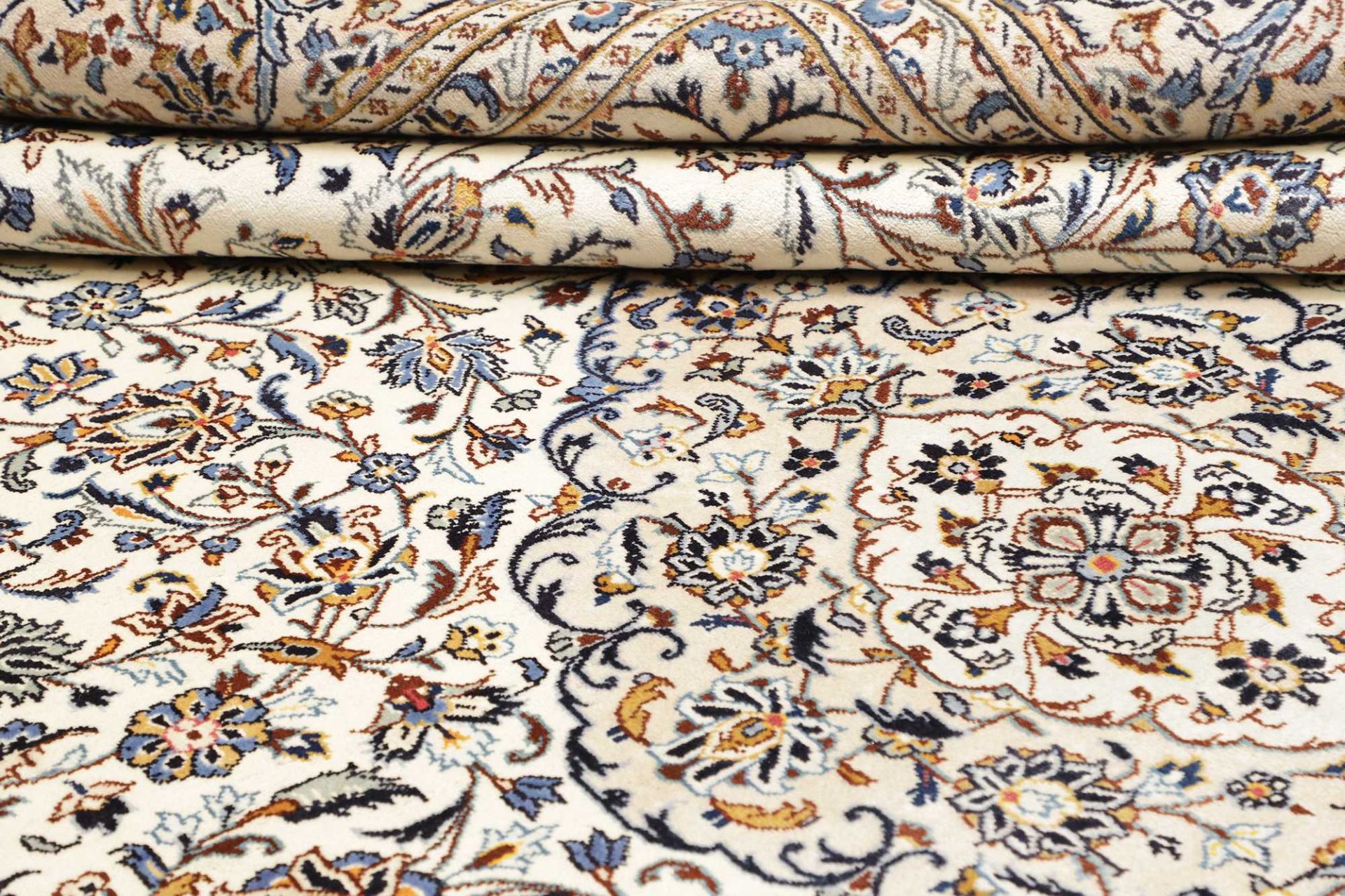 Handgeknüpfter Kashan Perserteppich, 305 × 403 cm, Wolle