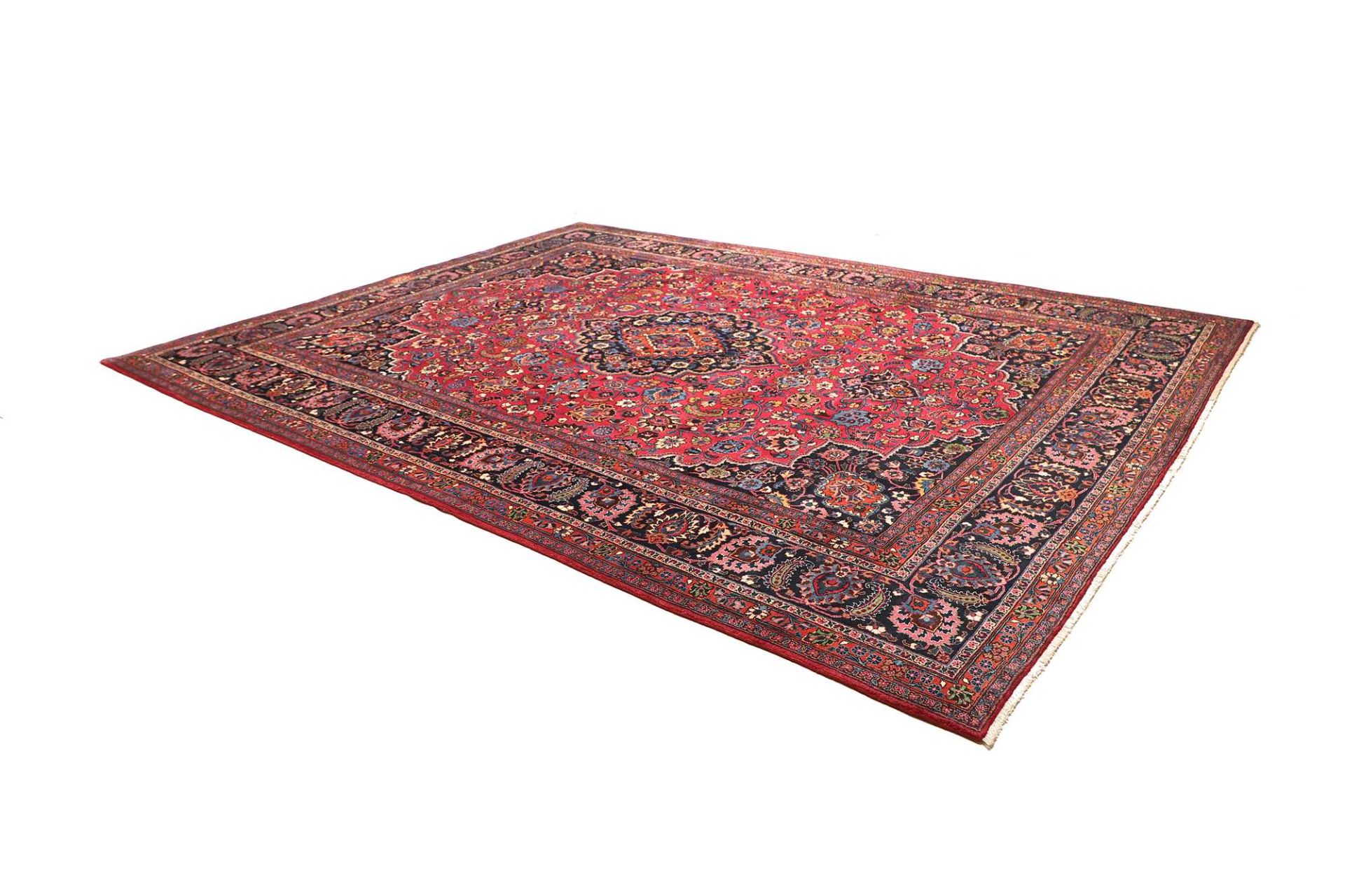 Mashhad Perserteppich aus Iran, 303 × 383 cm