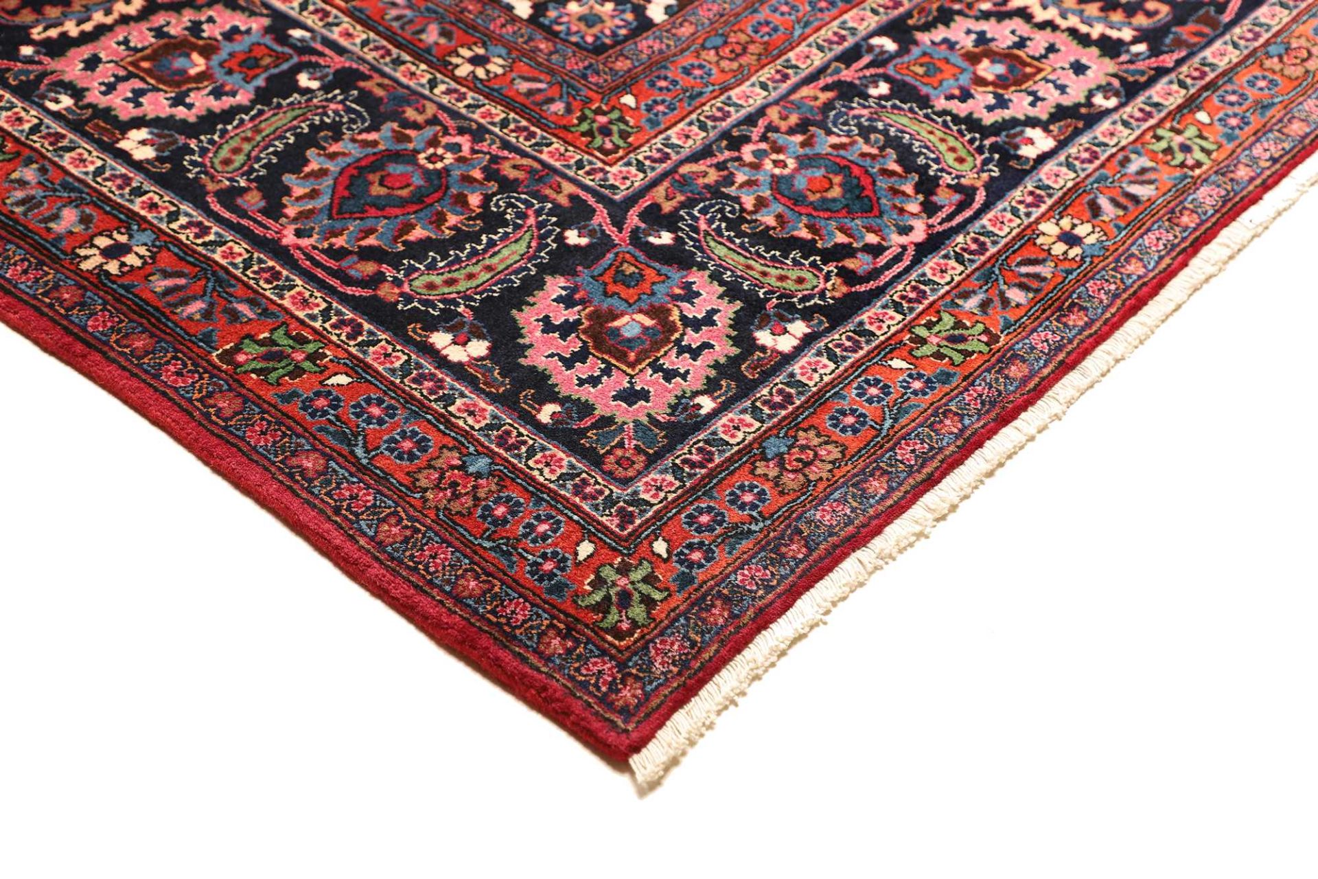 Mashhad Perserteppich aus Iran, 303 × 383 cm