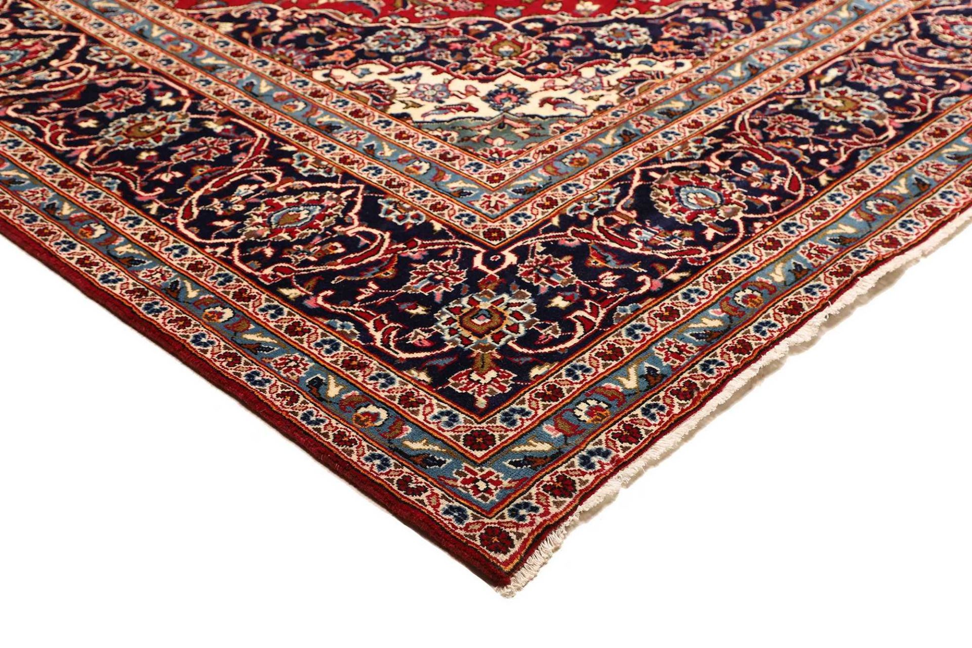 Handgeknüpfter Kashan Perserteppich 296 × 407 cm