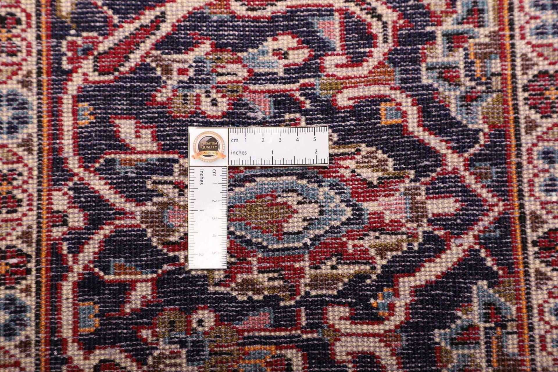 Handgeknüpfter Kashan Perserteppich 296 × 407 cm