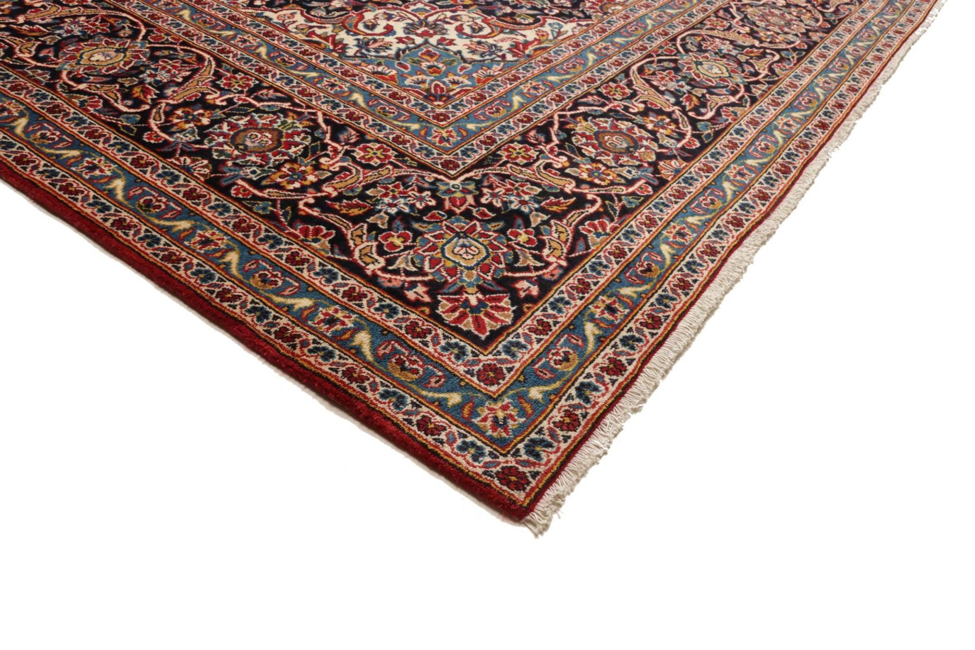 Kashan Perserteppich 293 × 389 cm aus Wolle, handgeknüpft