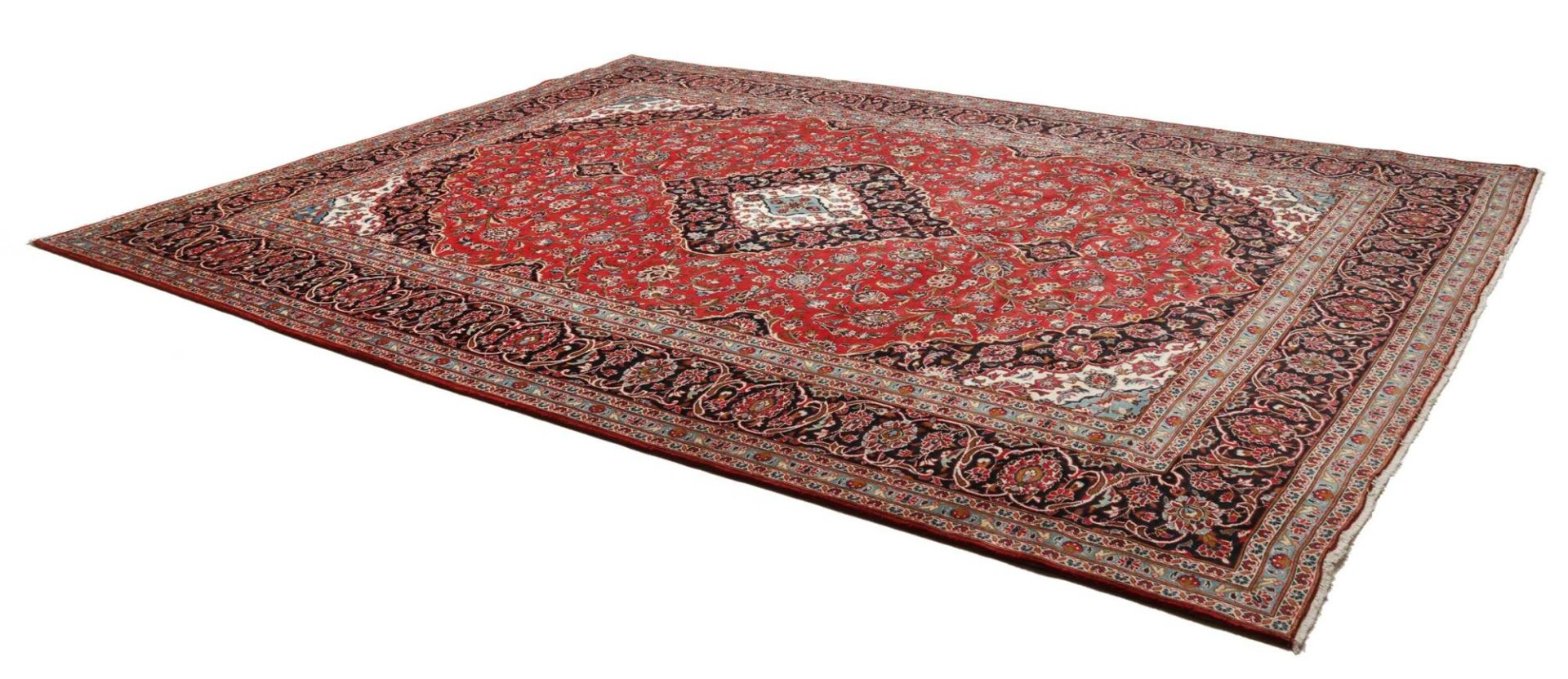 Kashan Perserteppich aus Iran, 294 × 392 cm