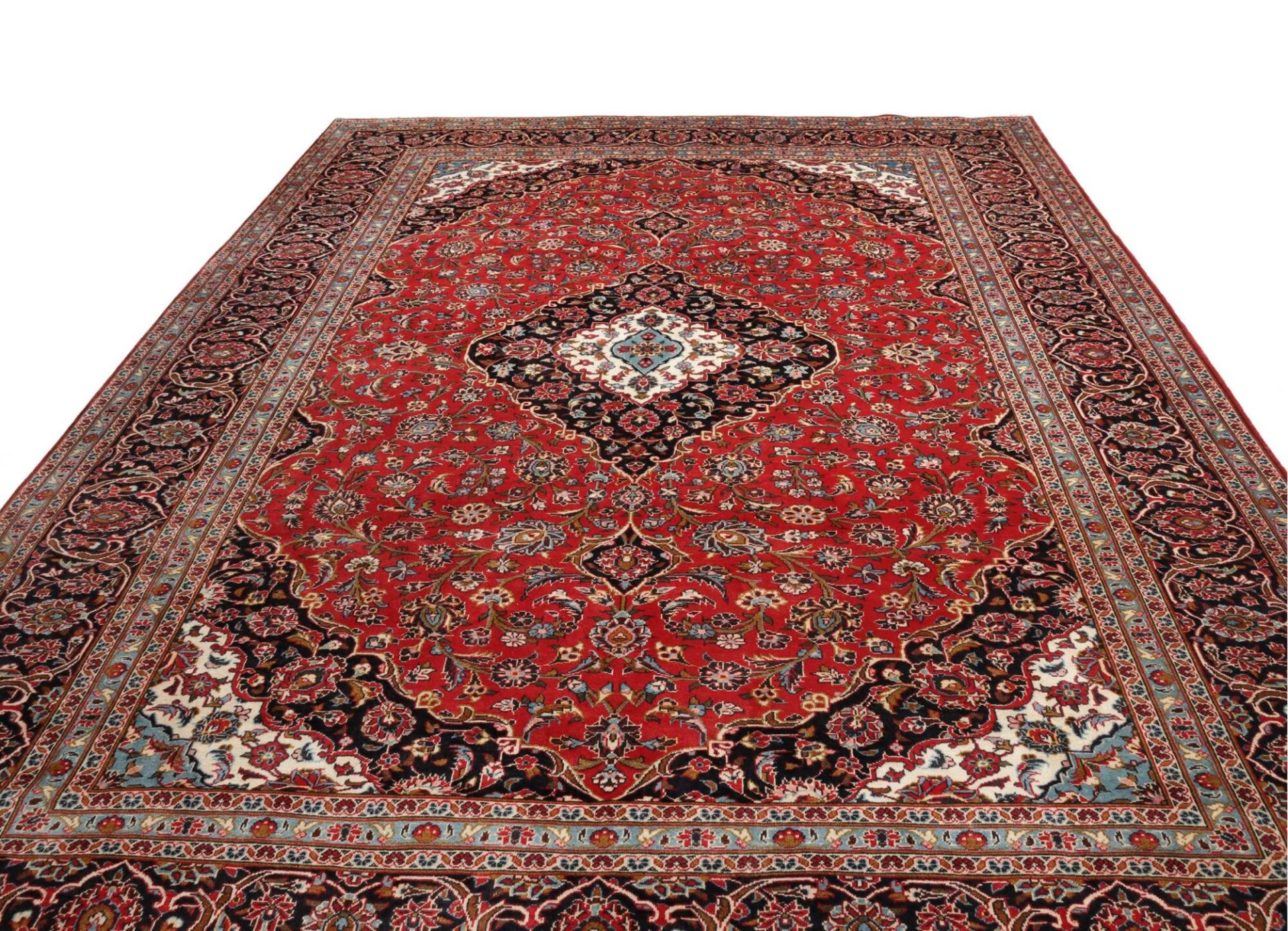 Kashan Perserteppich aus Iran, 294 × 392 cm
