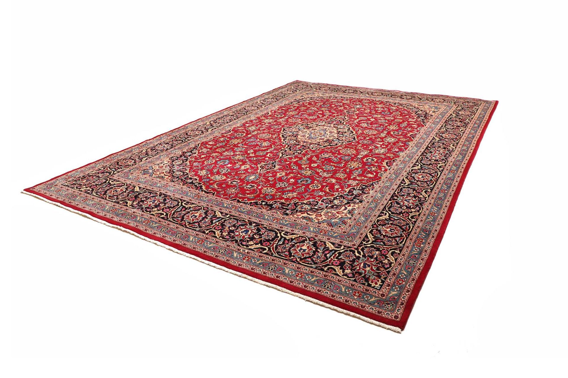 Kashan Perserteppich 298 × 409 cm aus Wolle, handgeknüpft