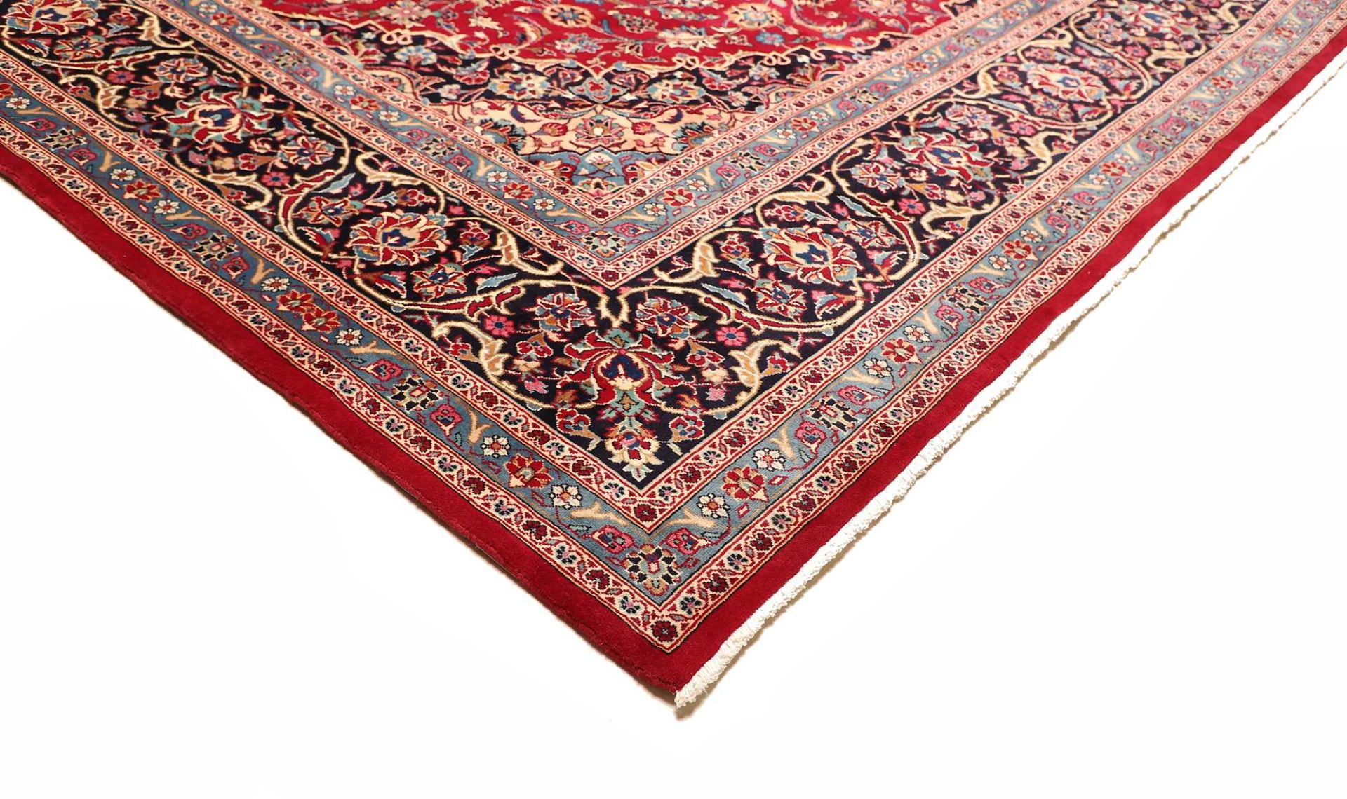 Kashan Perserteppich 298 × 409 cm aus Wolle, handgeknüpft