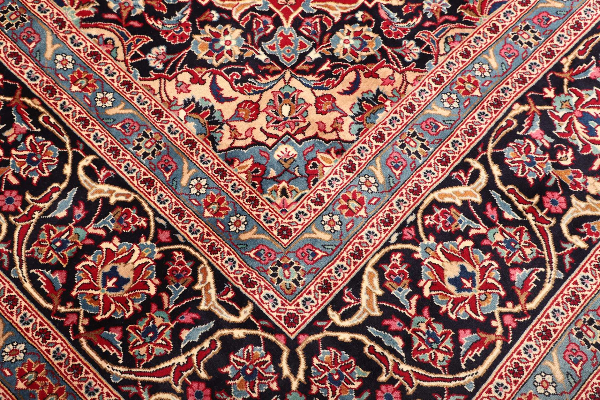 Kashan Perserteppich 298 × 409 cm aus Wolle, handgeknüpft