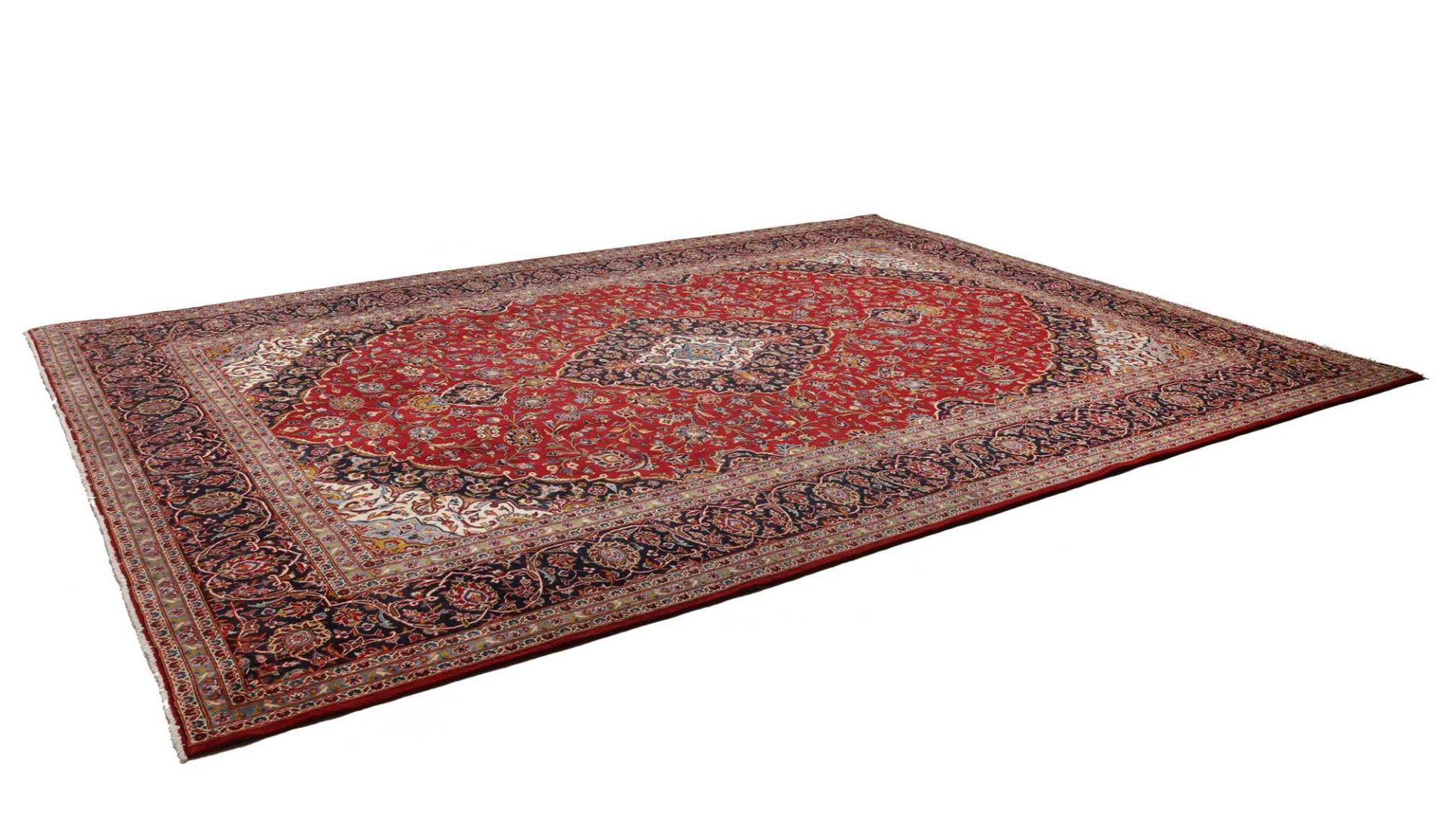 Kashan Perserteppich aus Iran, 307 × 409 cm