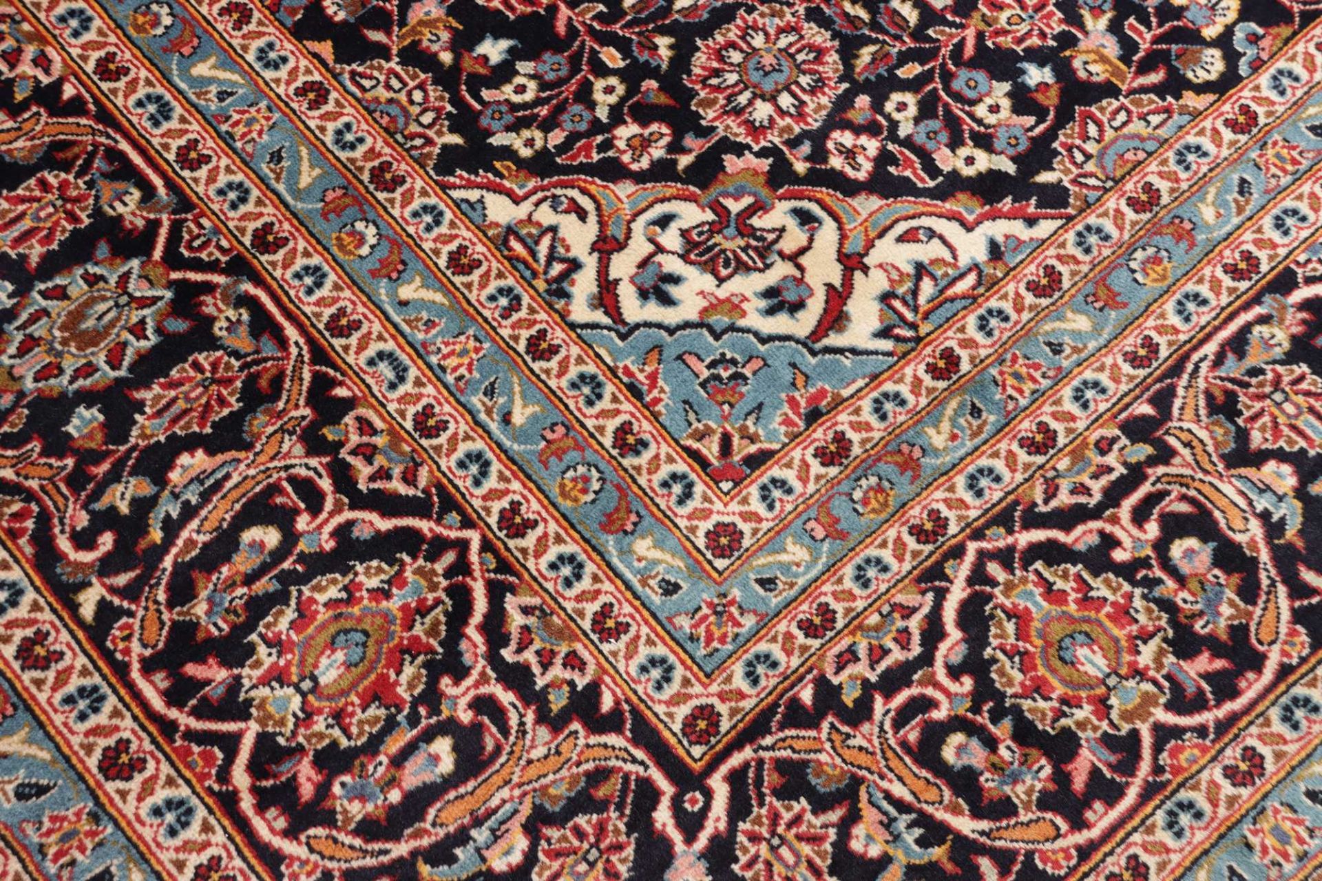Handgeknüpfter Kashan Perserteppich, 294 × 404 cm, Wolle