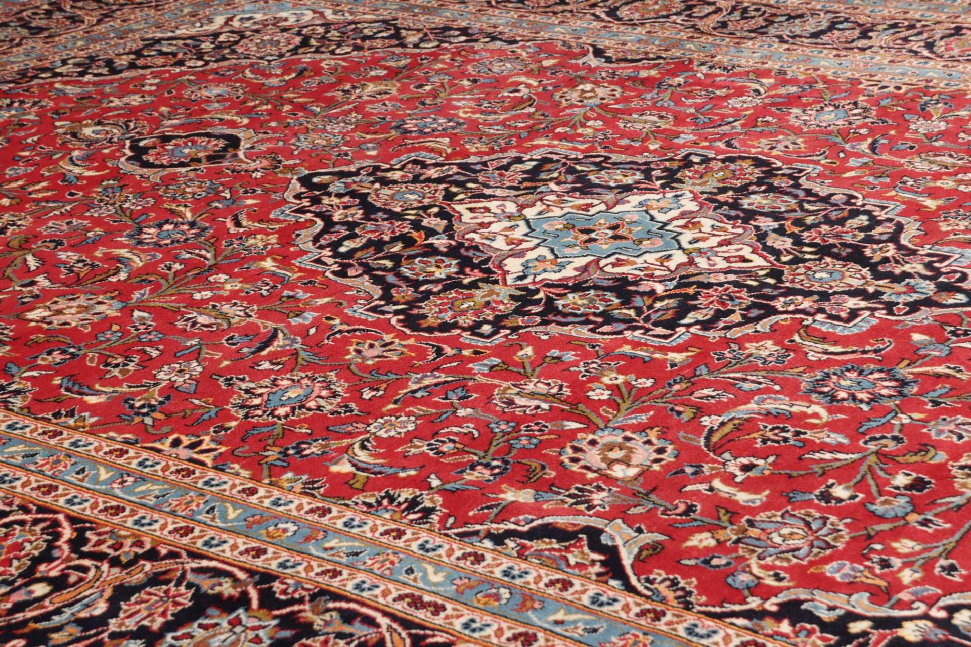 Handgeknüpfter Kashan Perserteppich, 294 × 404 cm, Wolle