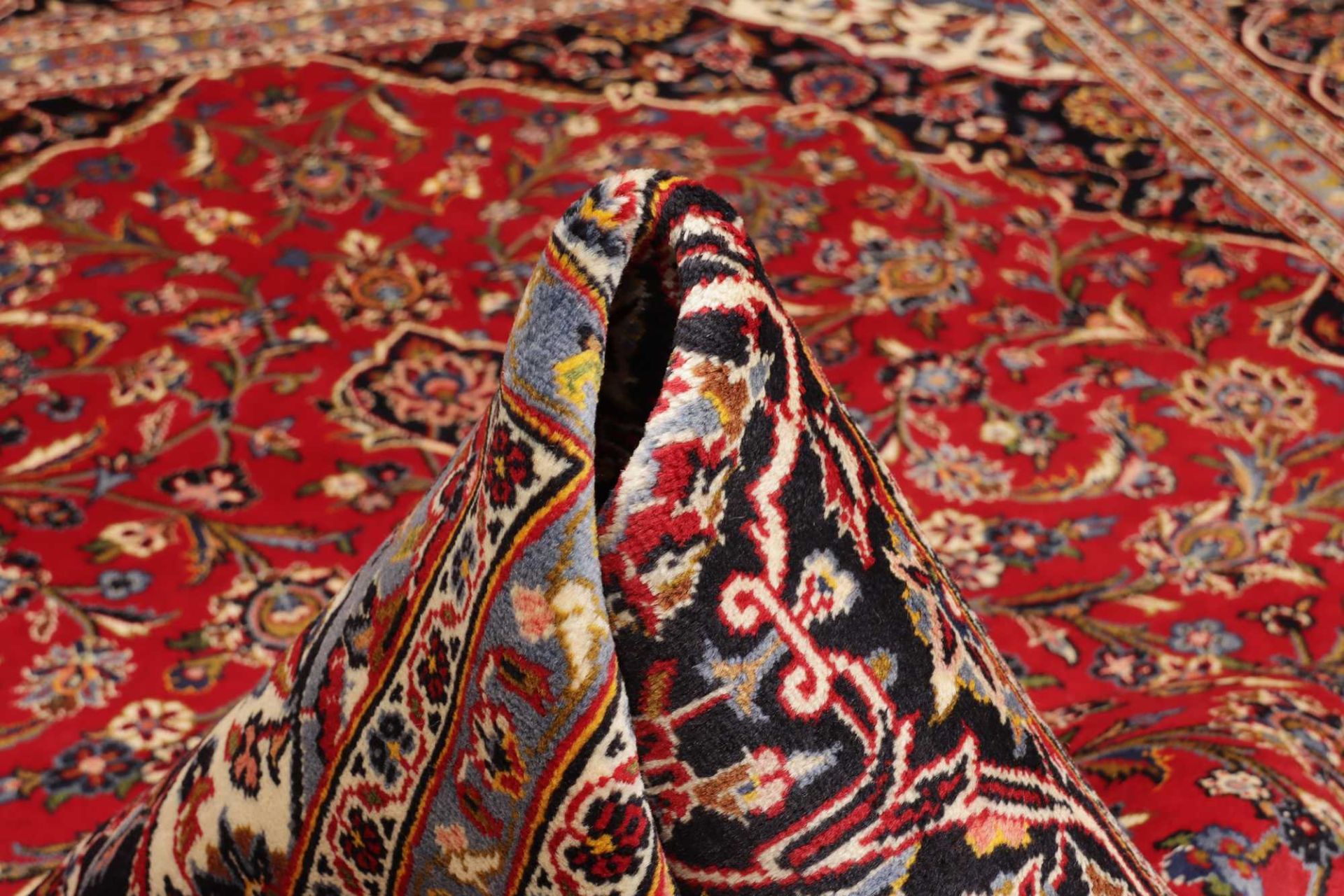 Handgeknüpfter Kashan Perserteppich, 294 × 404 cm, Wolle