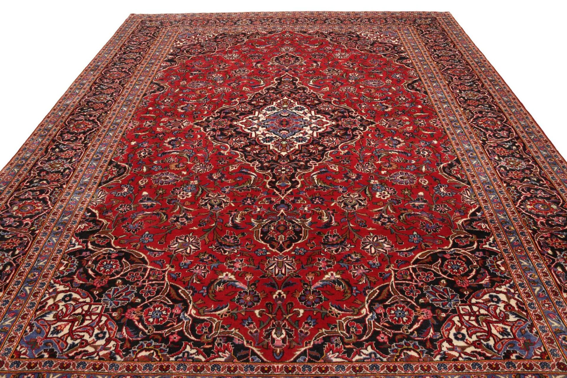 Handgeknüpfter Kashan Perserteppich 301 × 413 cm