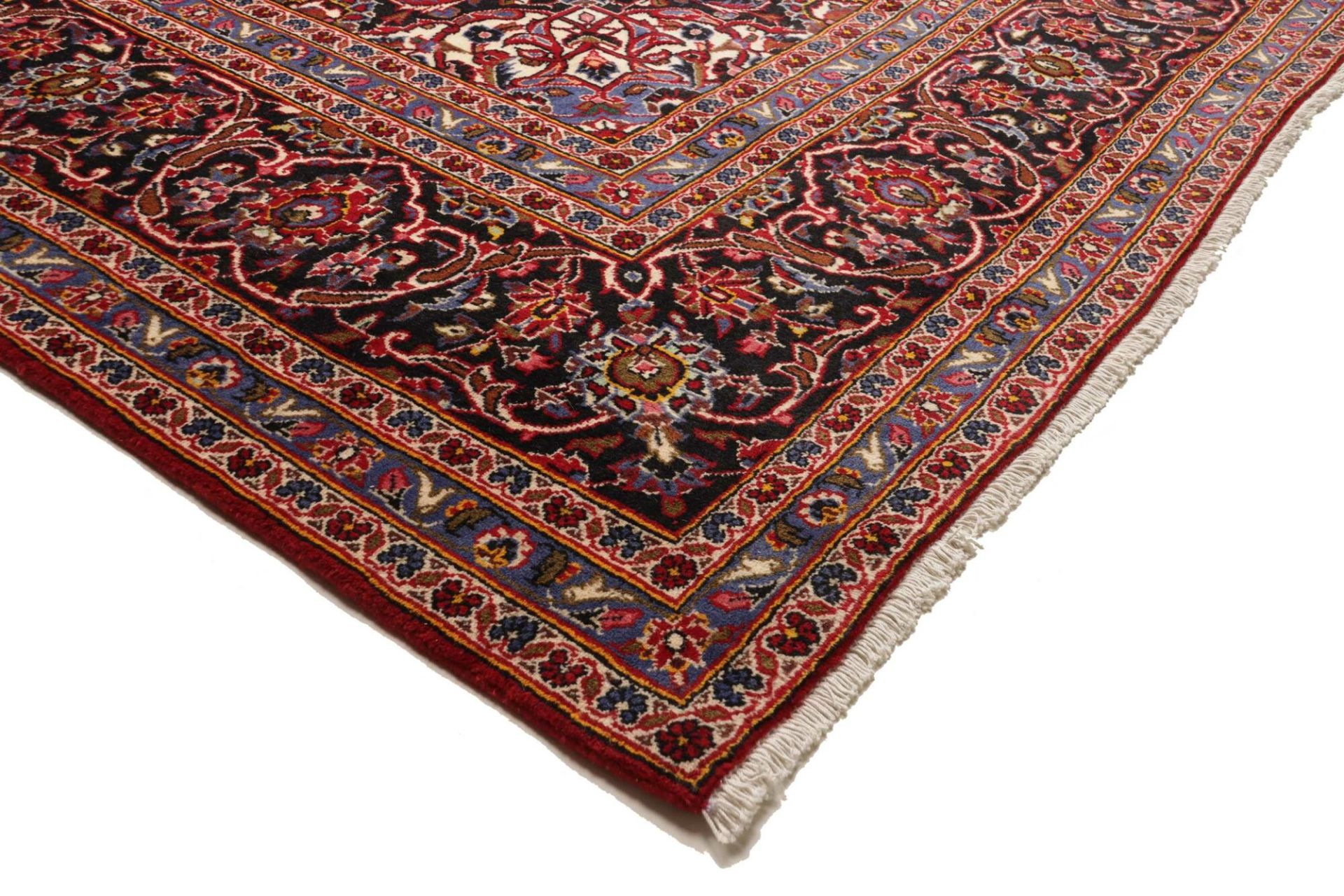 Handgeknüpfter Kashan Perserteppich 301 × 413 cm
