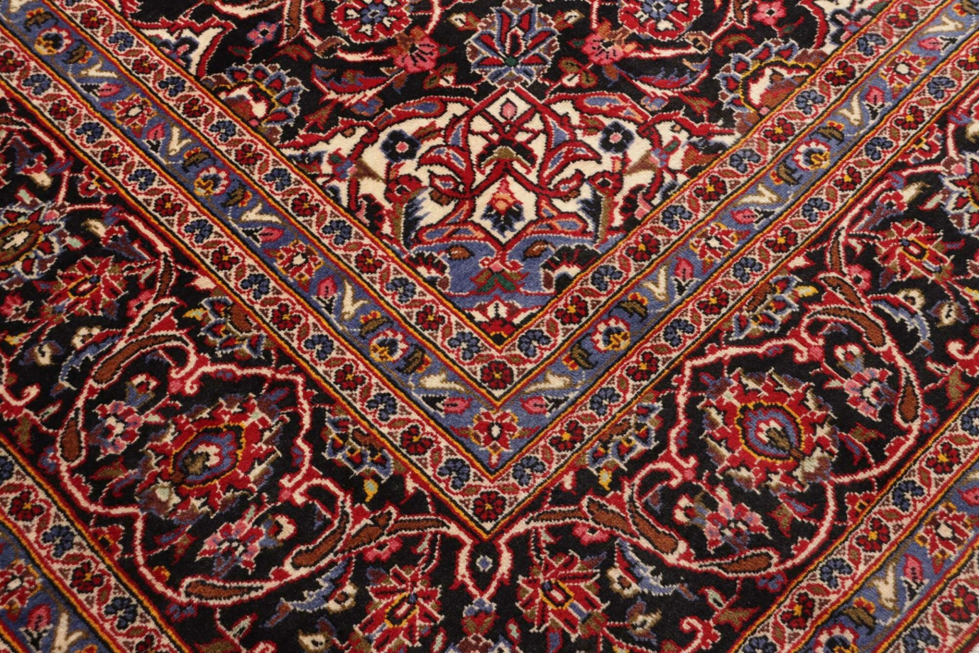 Handgeknüpfter Kashan Perserteppich 301 × 413 cm