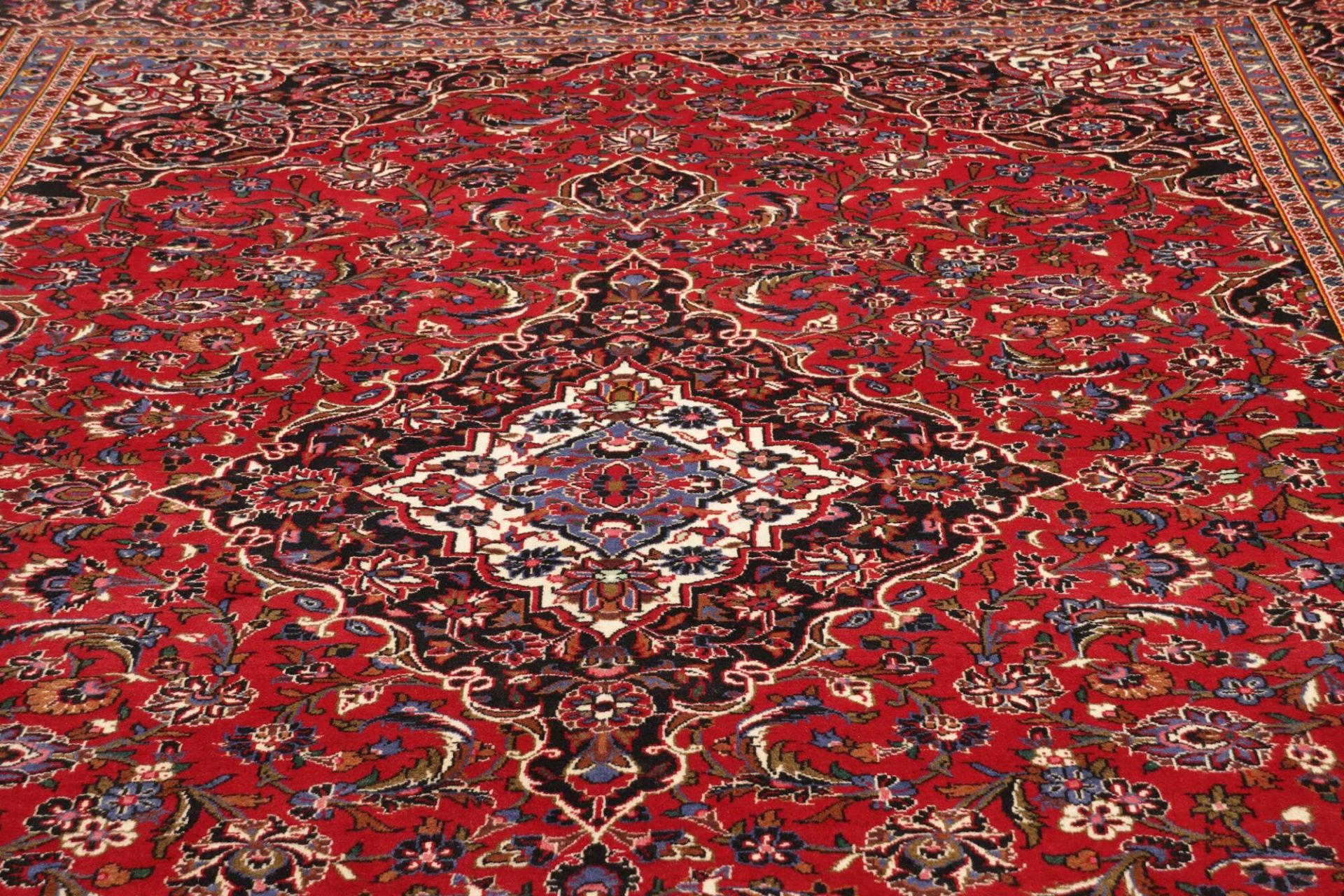 Handgeknüpfter Kashan Perserteppich 301 × 413 cm
