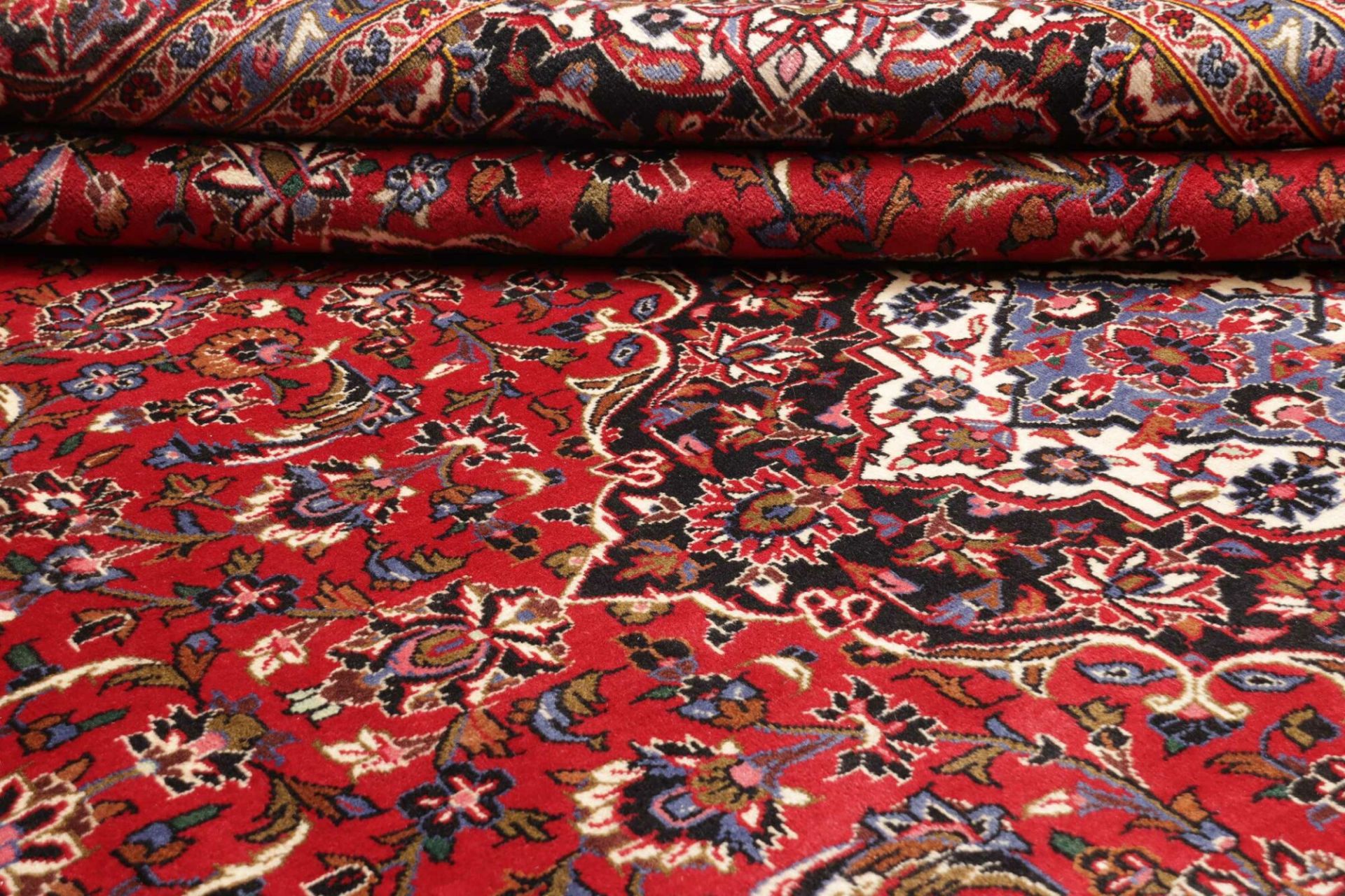 Handgeknüpfter Kashan Perserteppich 301 × 413 cm