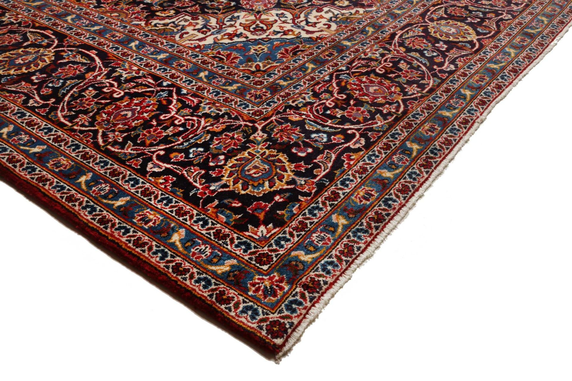 Handgeknüpfter Kashan Perserteppich 298 × 389 cm
