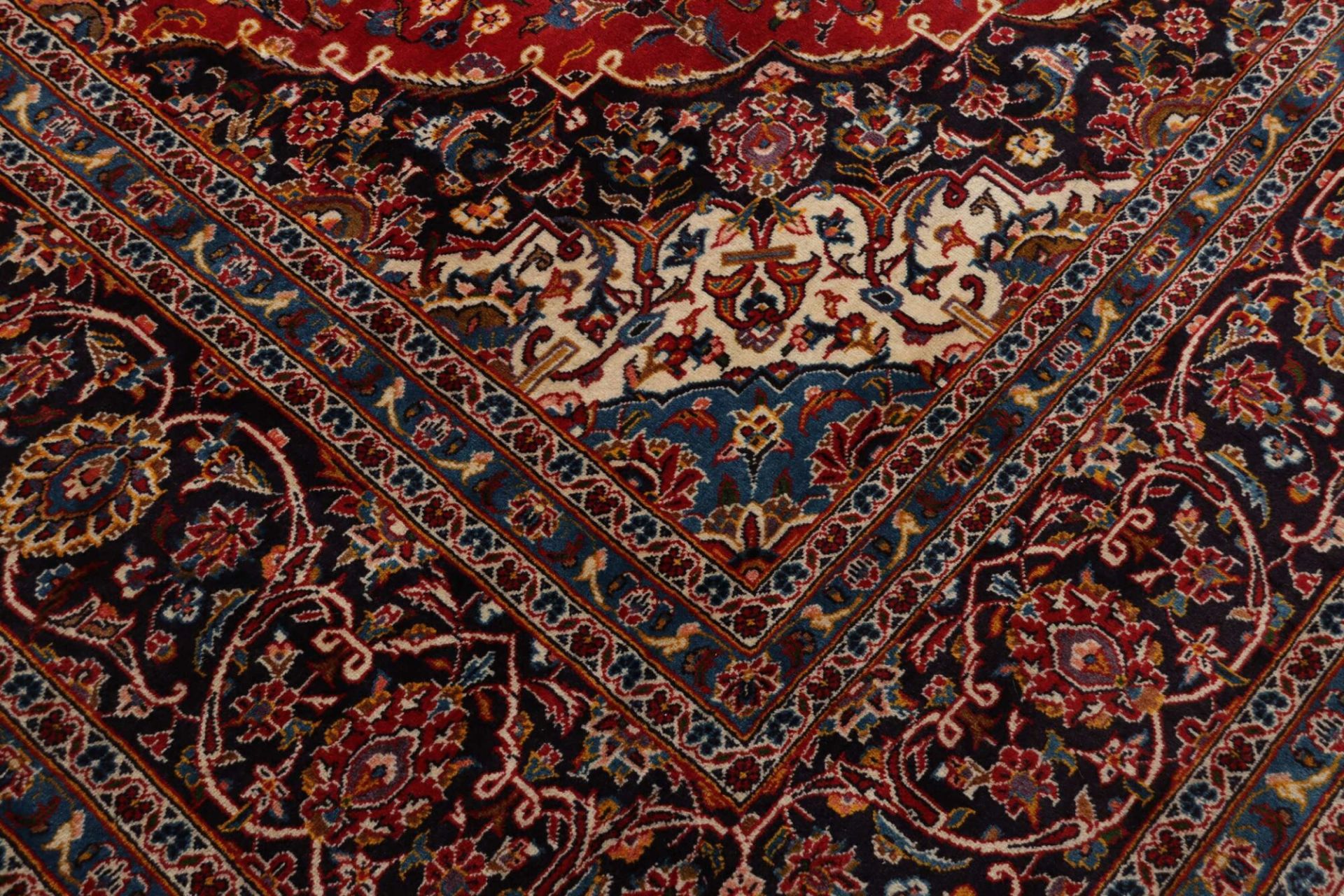 Handgeknüpfter Kashan Perserteppich 298 × 389 cm