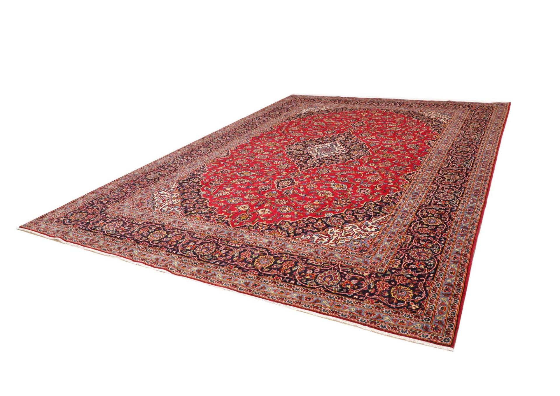 Handgeknüpfter Kashan Perserteppich 289 × 394 cm
